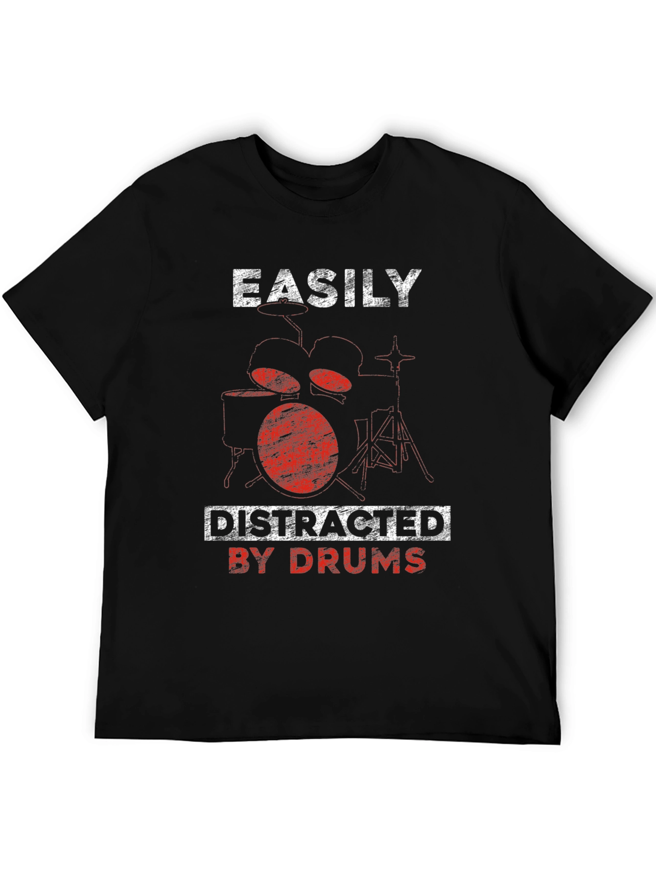 Easily Distracted By Drums Graphic Tee