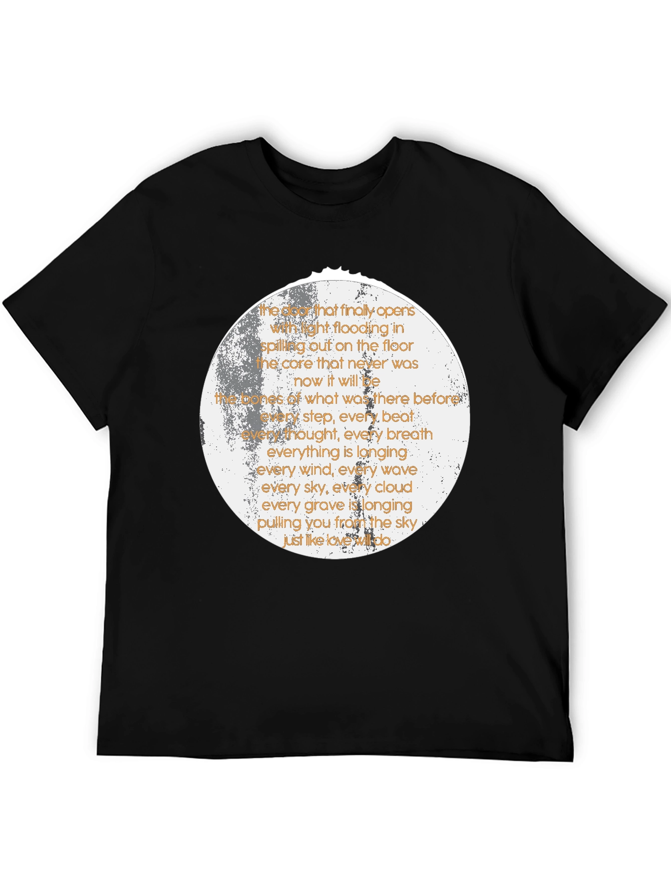 Poetic Moon T-Shirt - Sky Longing Design