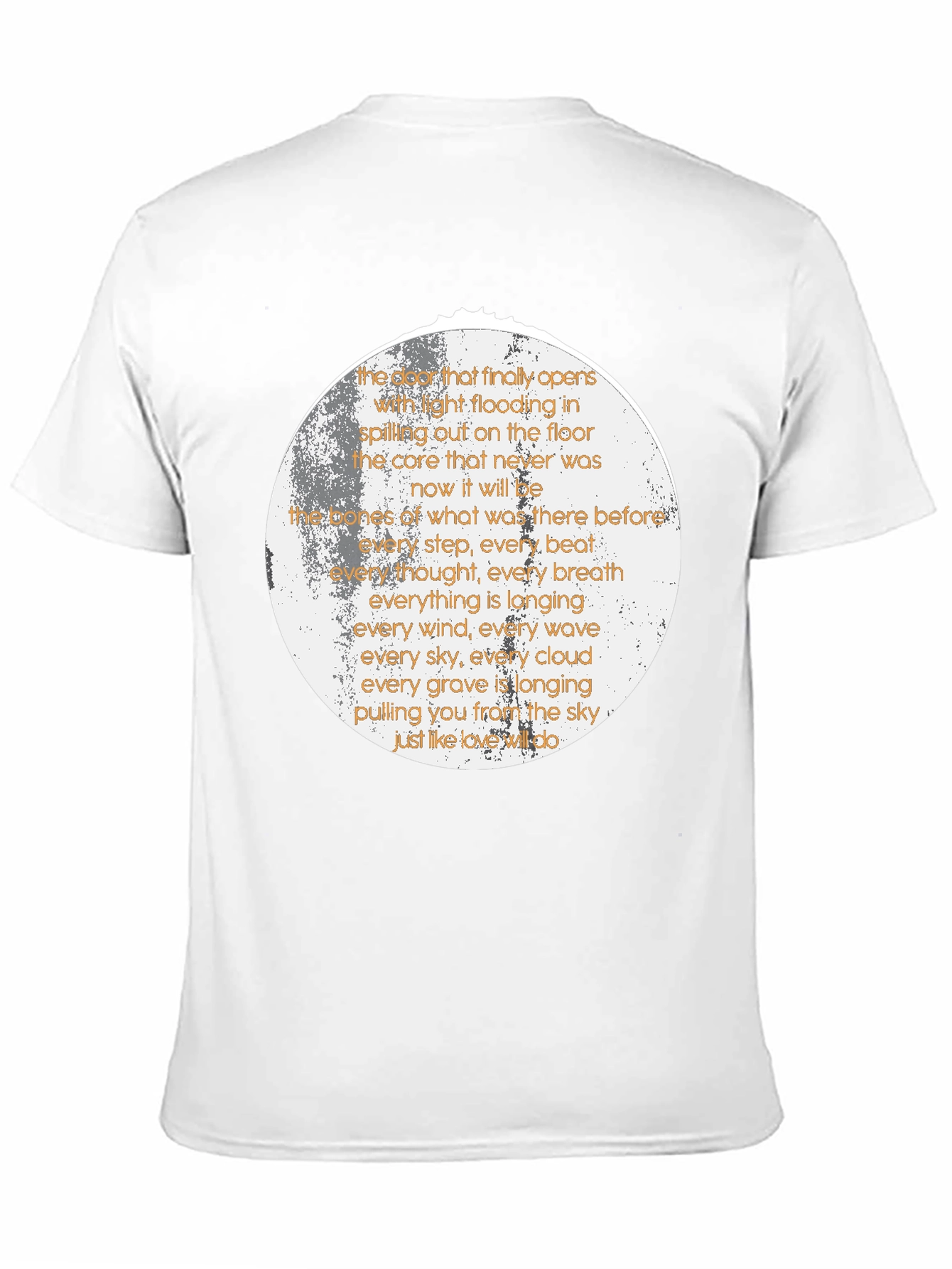 Poetic Moon T-Shirt - Sky Longing Design