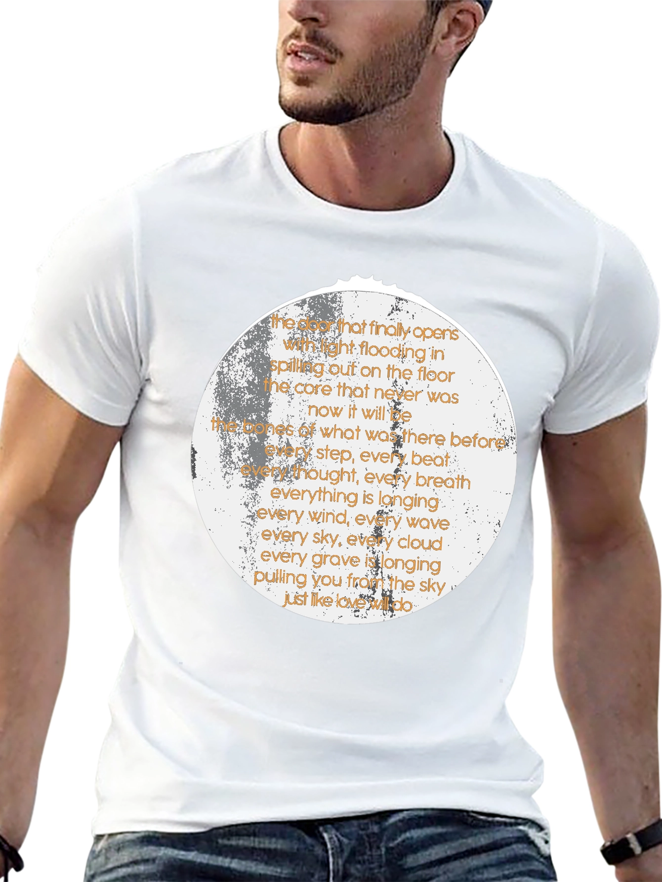 Poetic Moon T-Shirt - Sky Longing Design