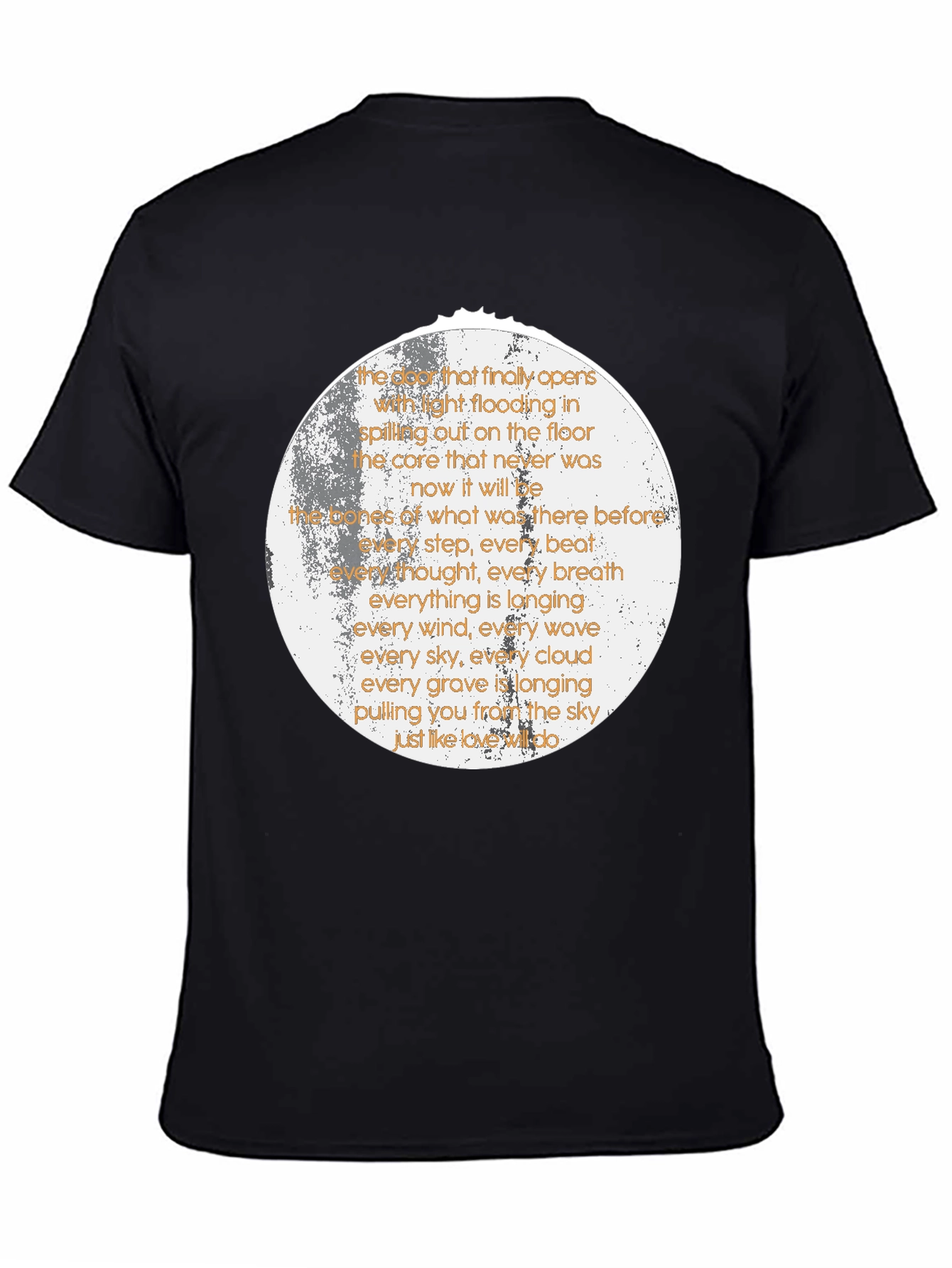 Poetic Moon T-Shirt - Sky Longing Design