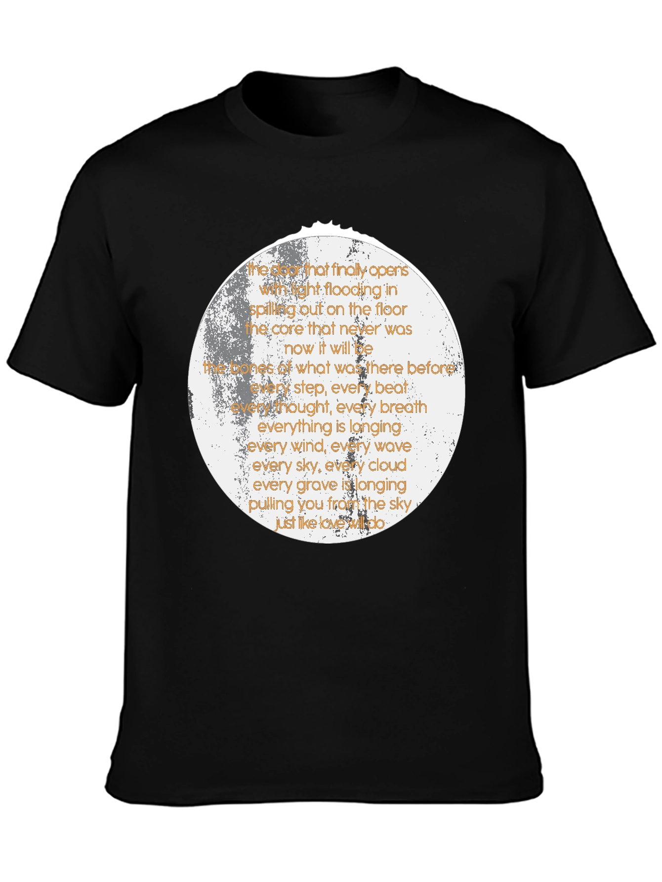 Poetic Moon T-Shirt - Sky Longing Design