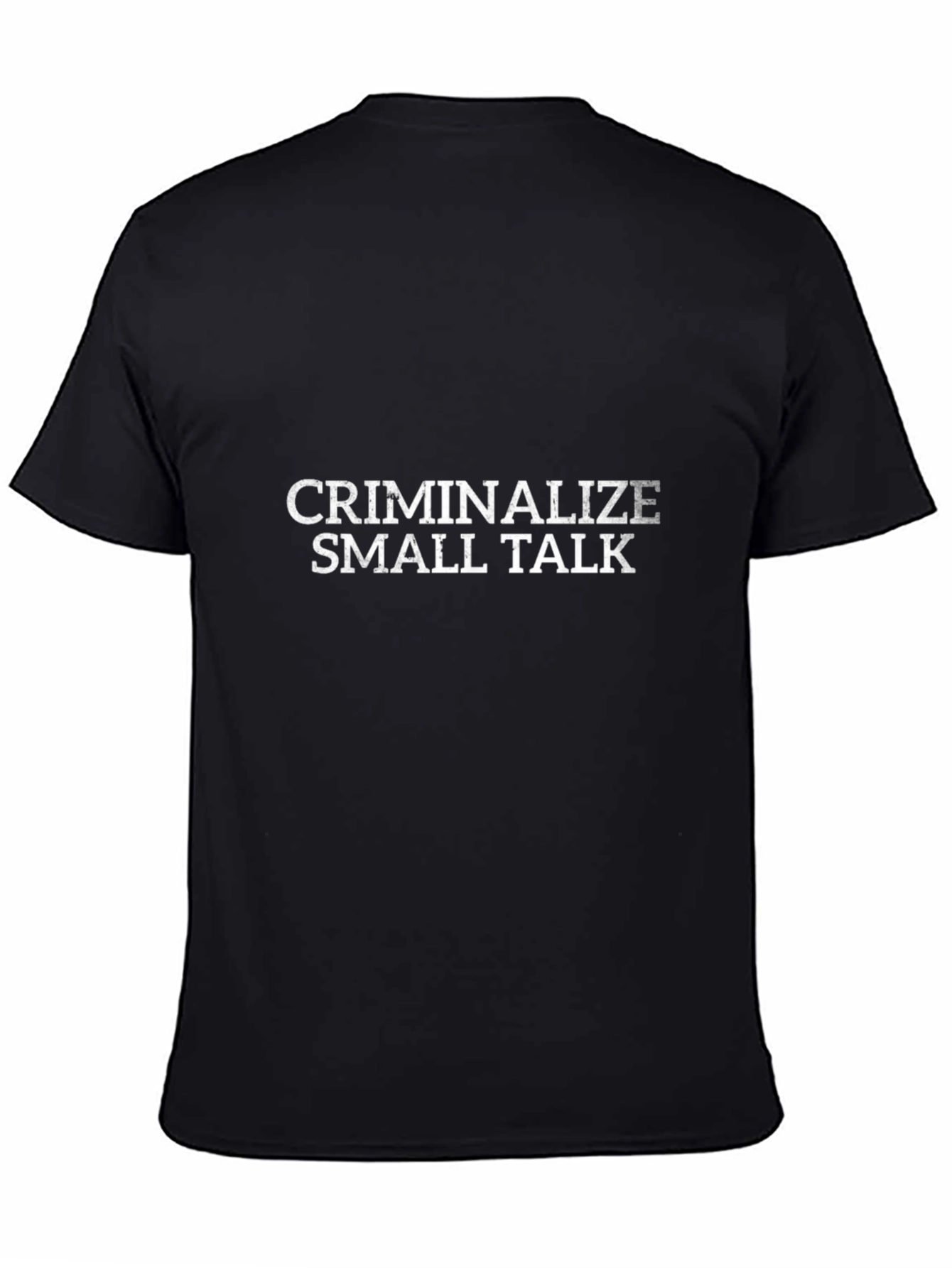Criminalize Small Talk Graphic Tee - Black Cotton T-Shirt