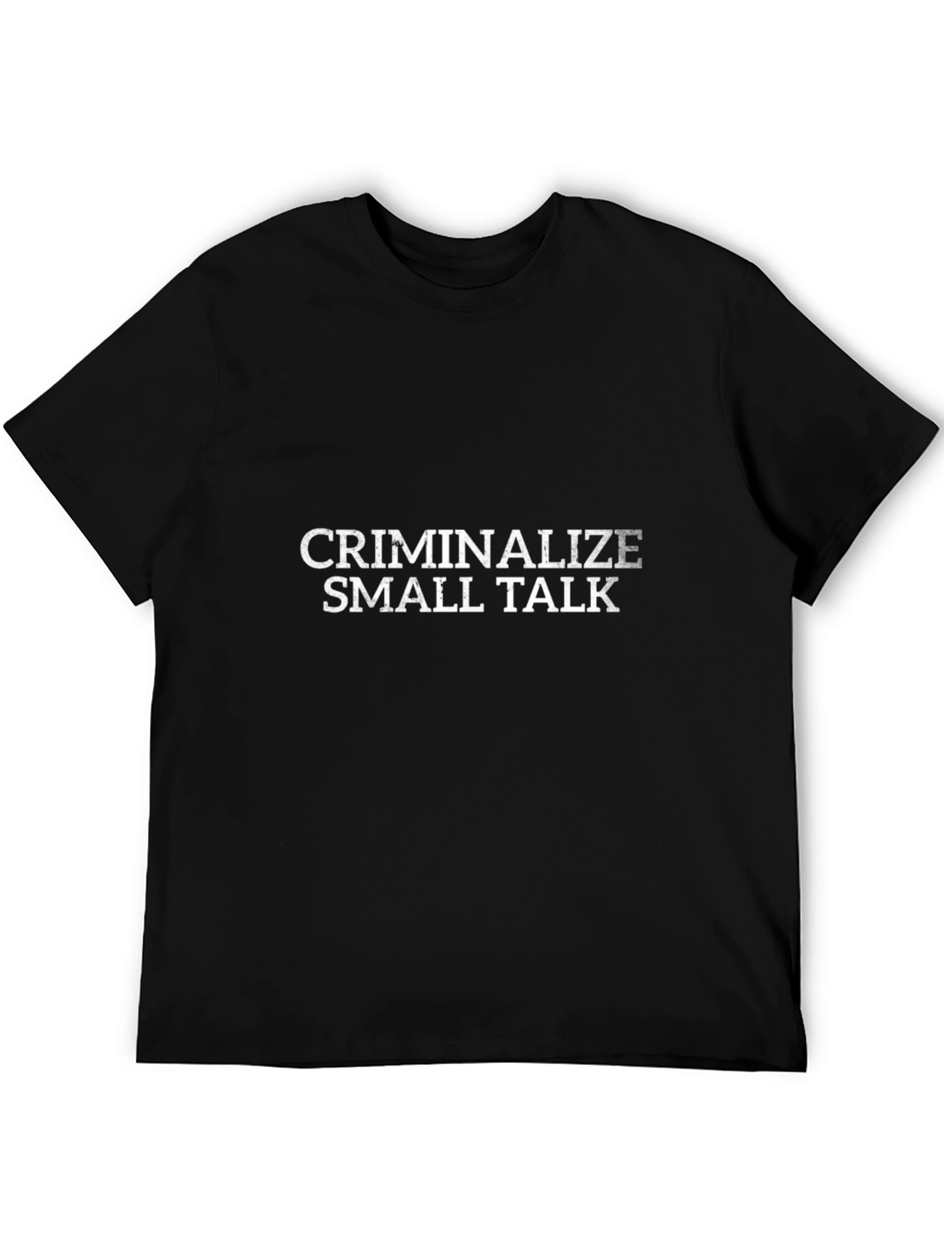 Criminalize Small Talk Graphic Tee - Black Cotton T-Shirt