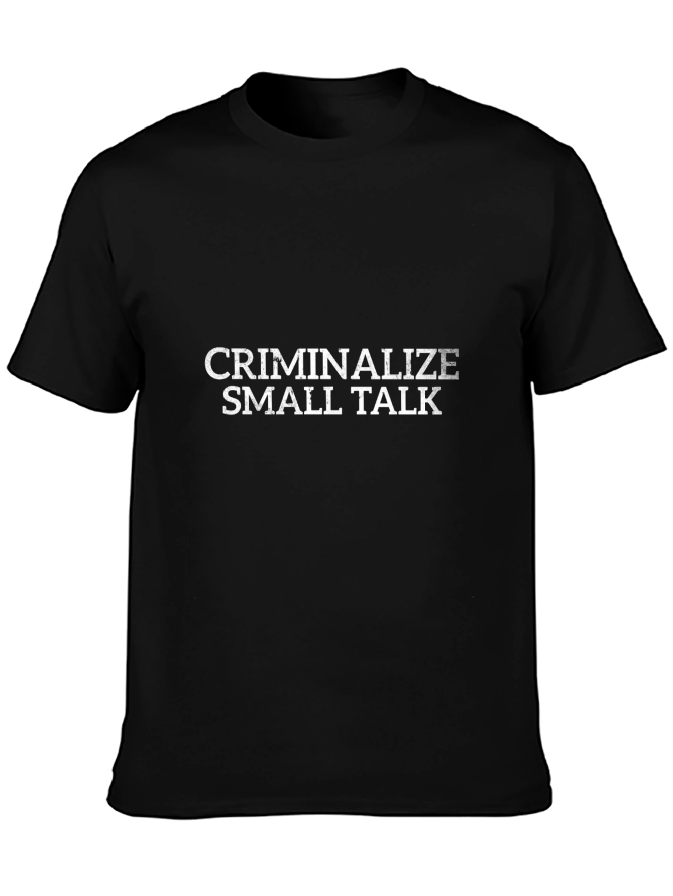 Criminalize Small Talk Graphic Tee - Black Cotton T-Shirt