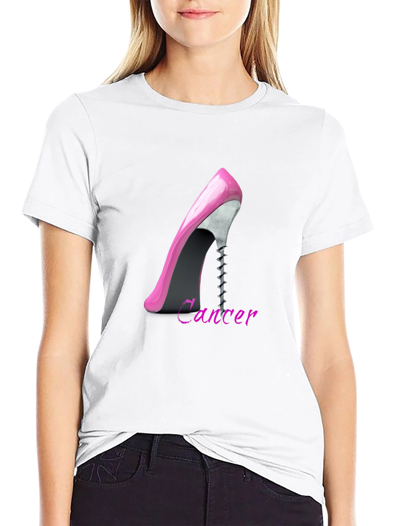 Cancer Zodiac High Heel T-Shirt