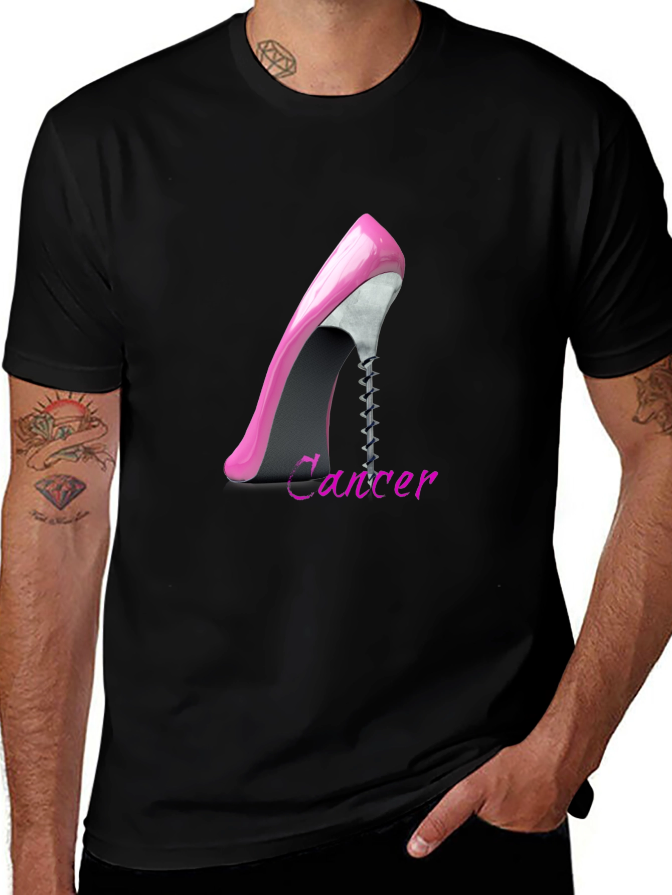 Cancer Zodiac High Heel T-Shirt