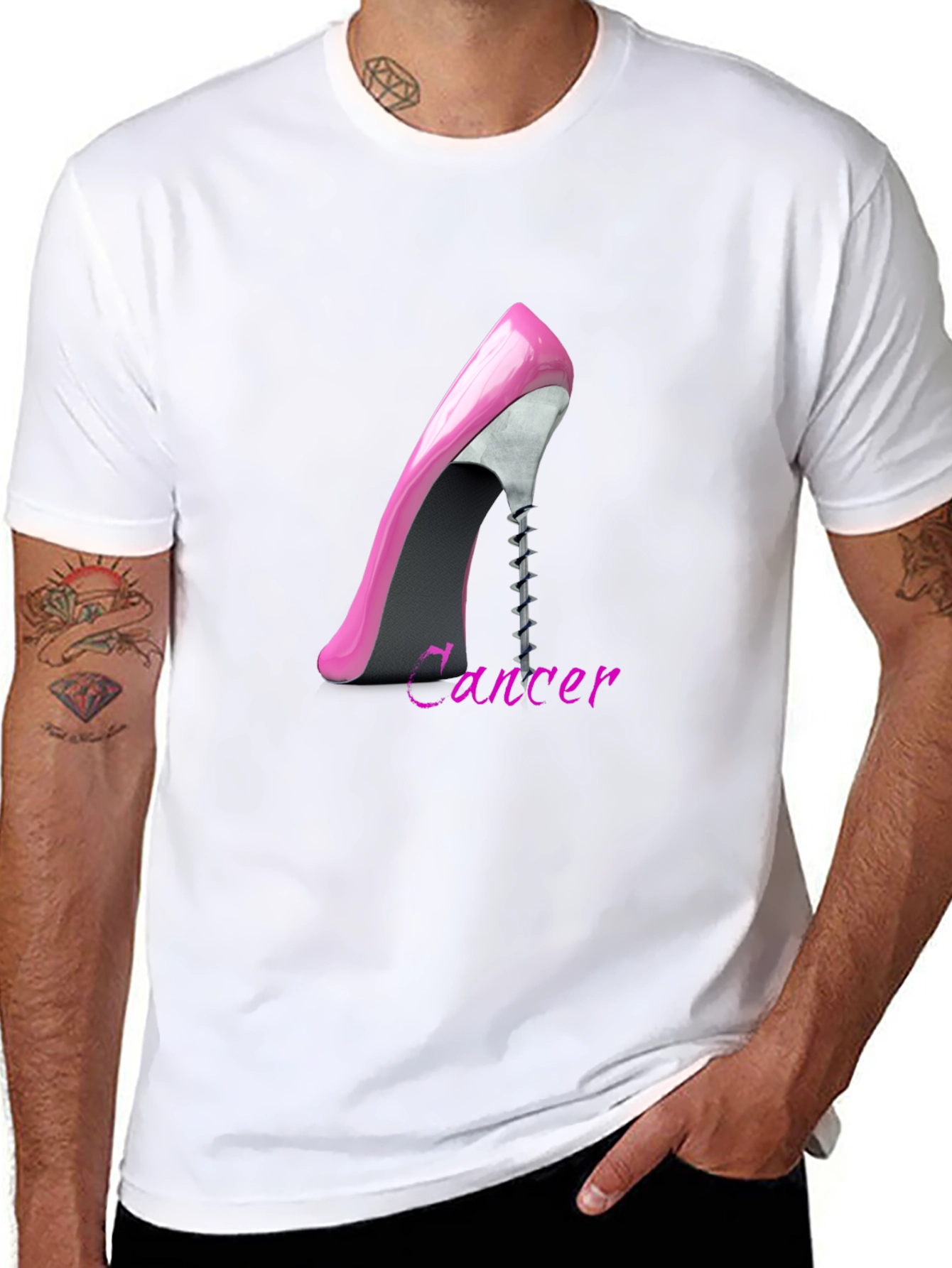 Cancer Zodiac High Heel T-Shirt