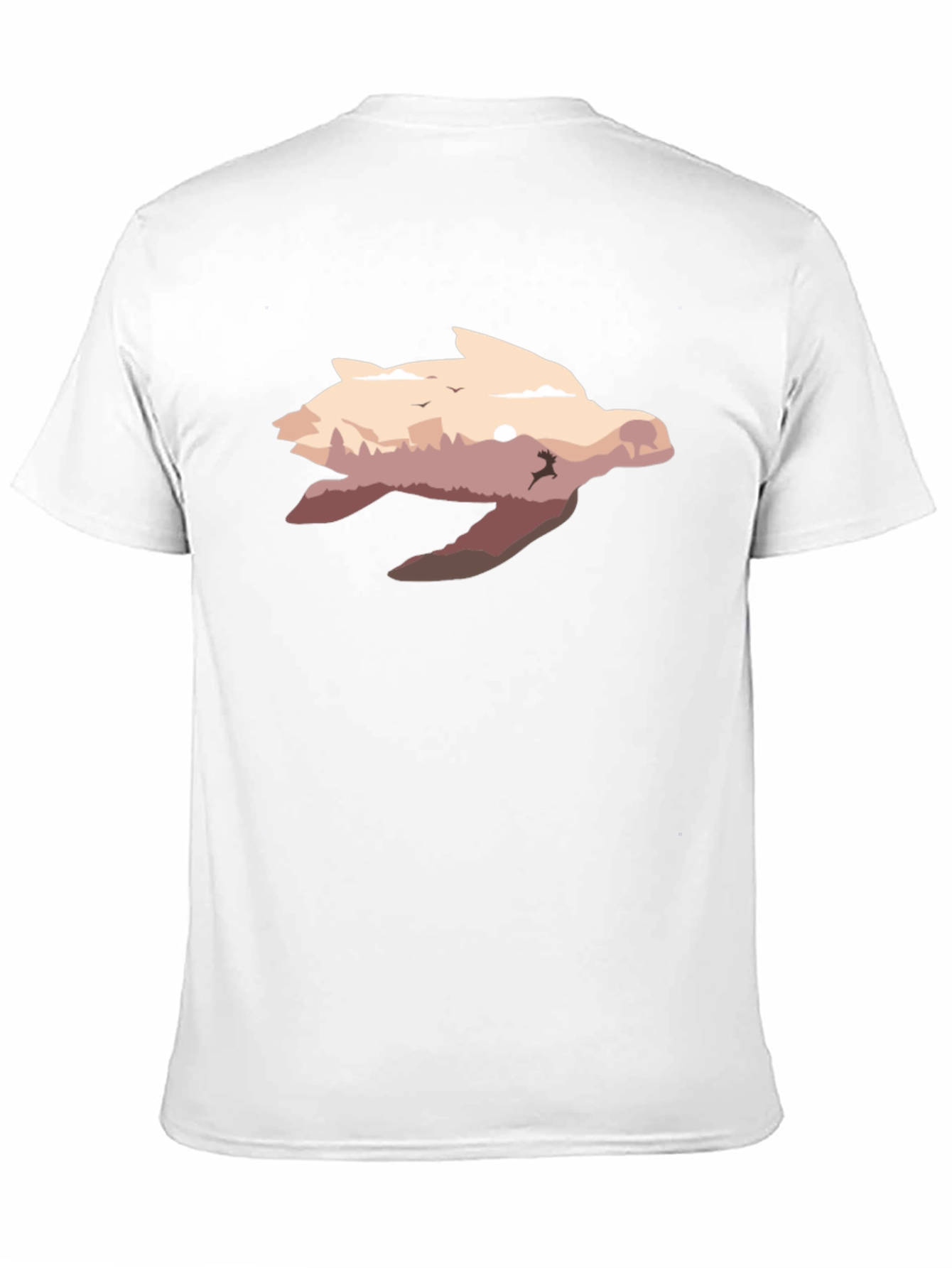 Turtle Nature Scene Graphic T-Shirt