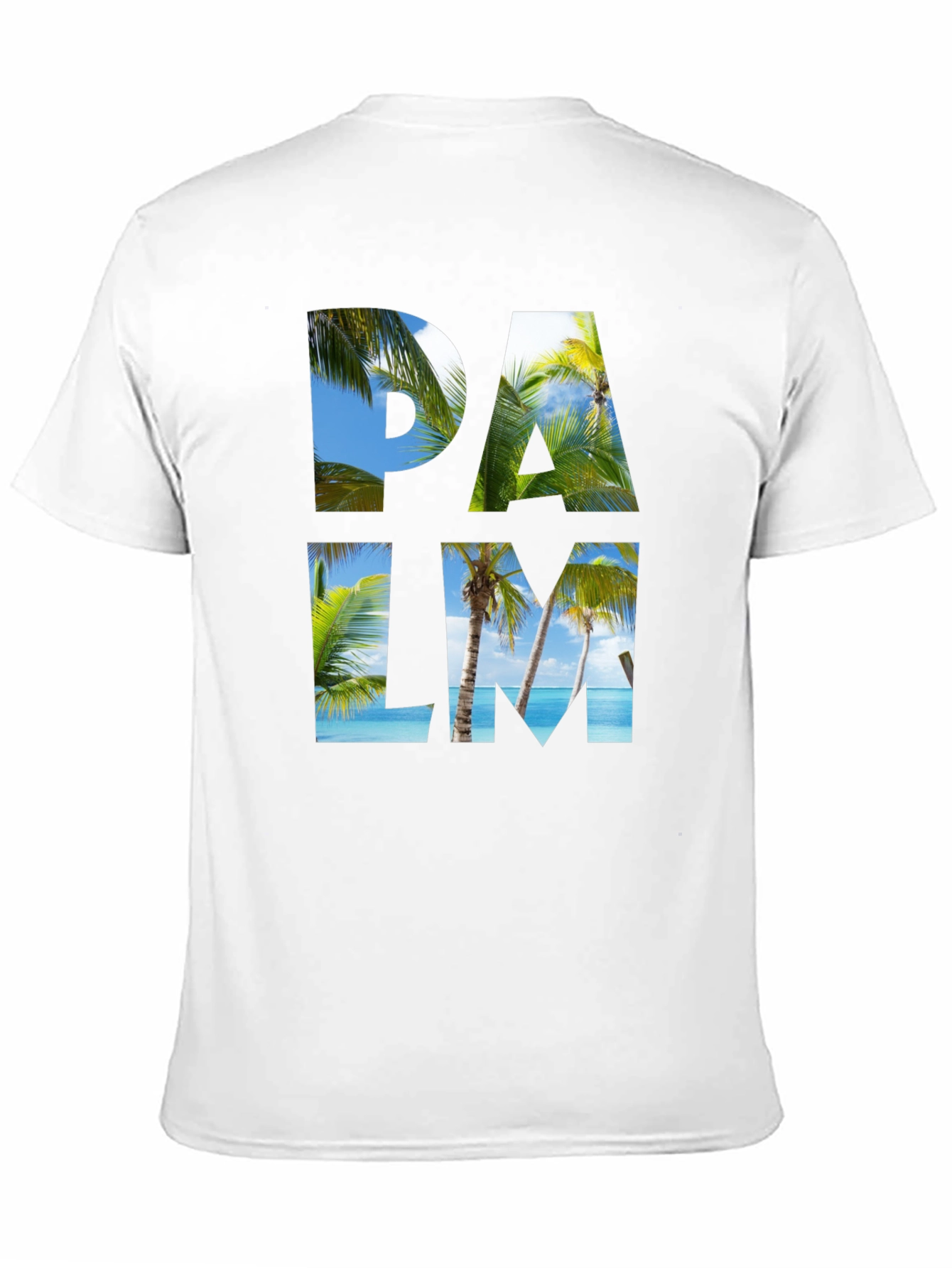 Palm Tree Graphic Black T-Shirt