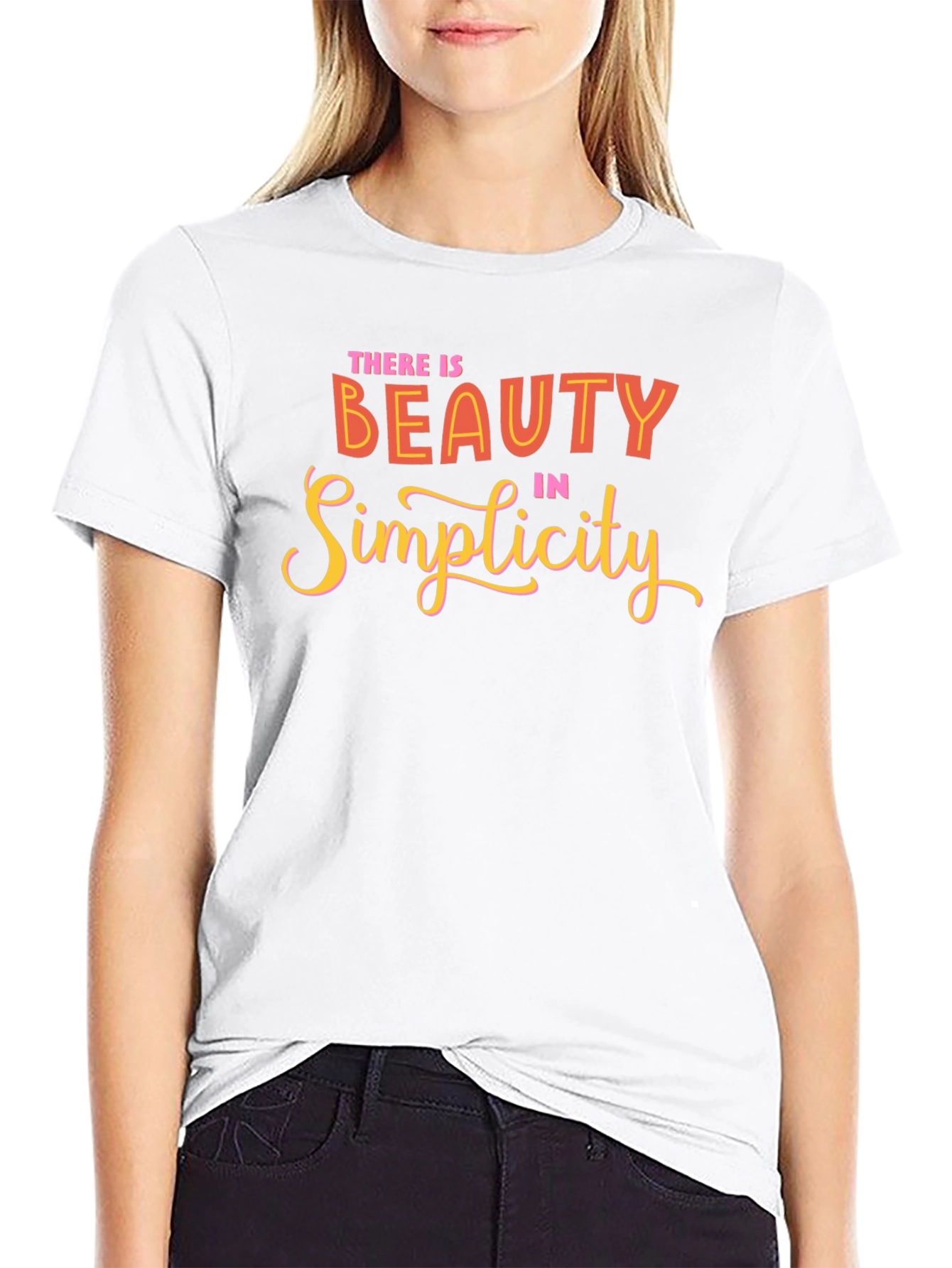Beauty in Simplicity Graphic Tee - Black