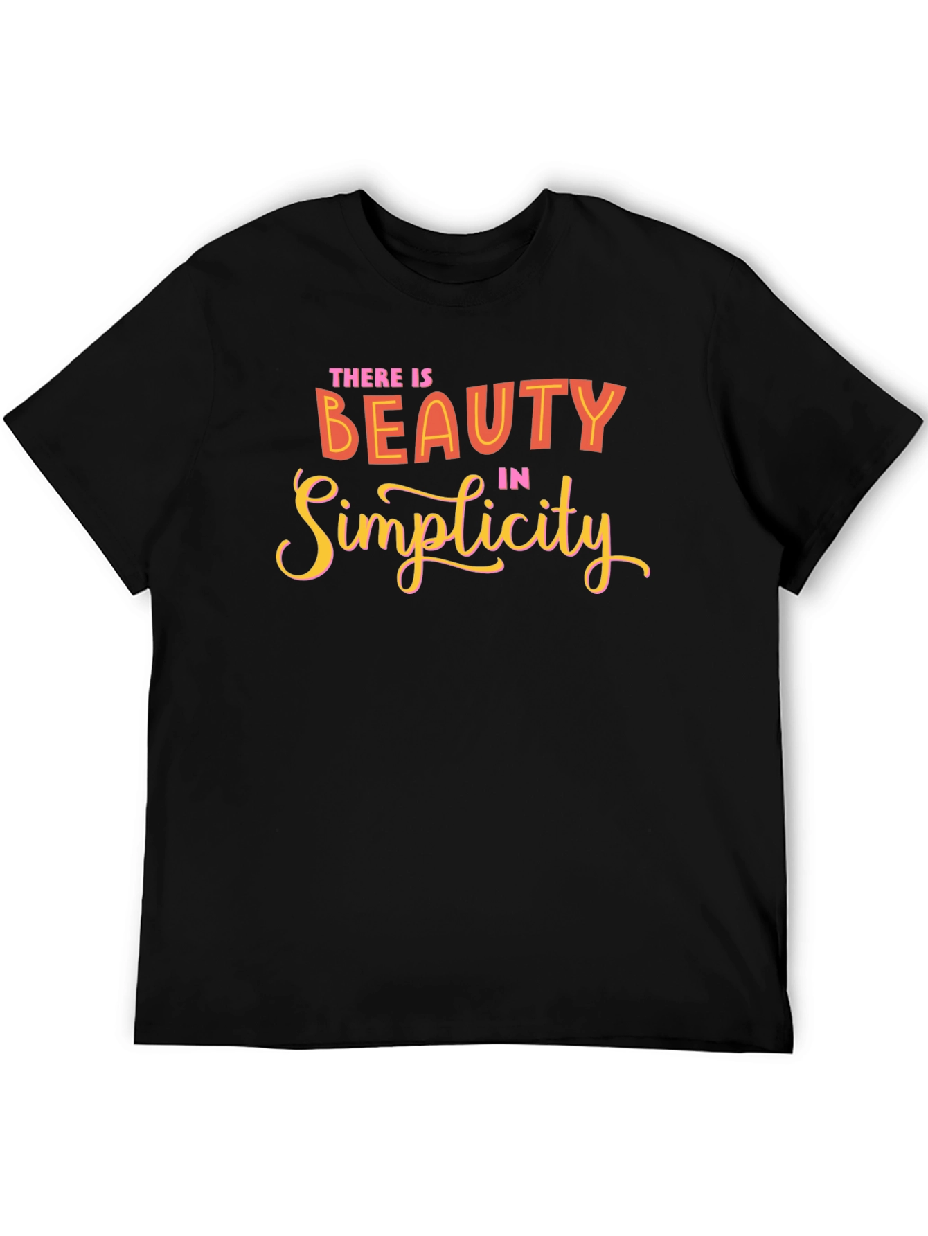 Beauty in Simplicity Graphic Tee - Black
