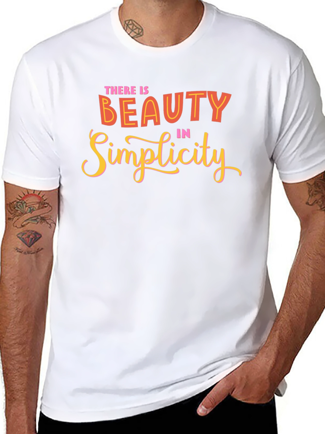 Beauty in Simplicity Graphic Tee - Black