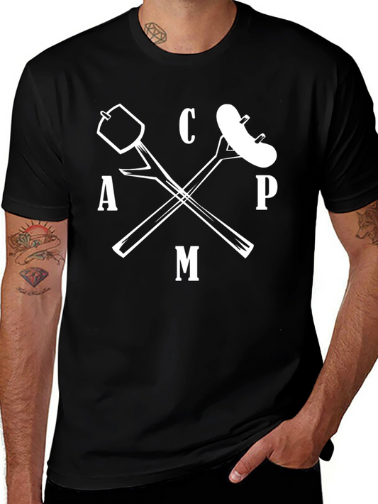 CAMP Graphic Tee - Marshmallow & Sausage Campfire Shirt
