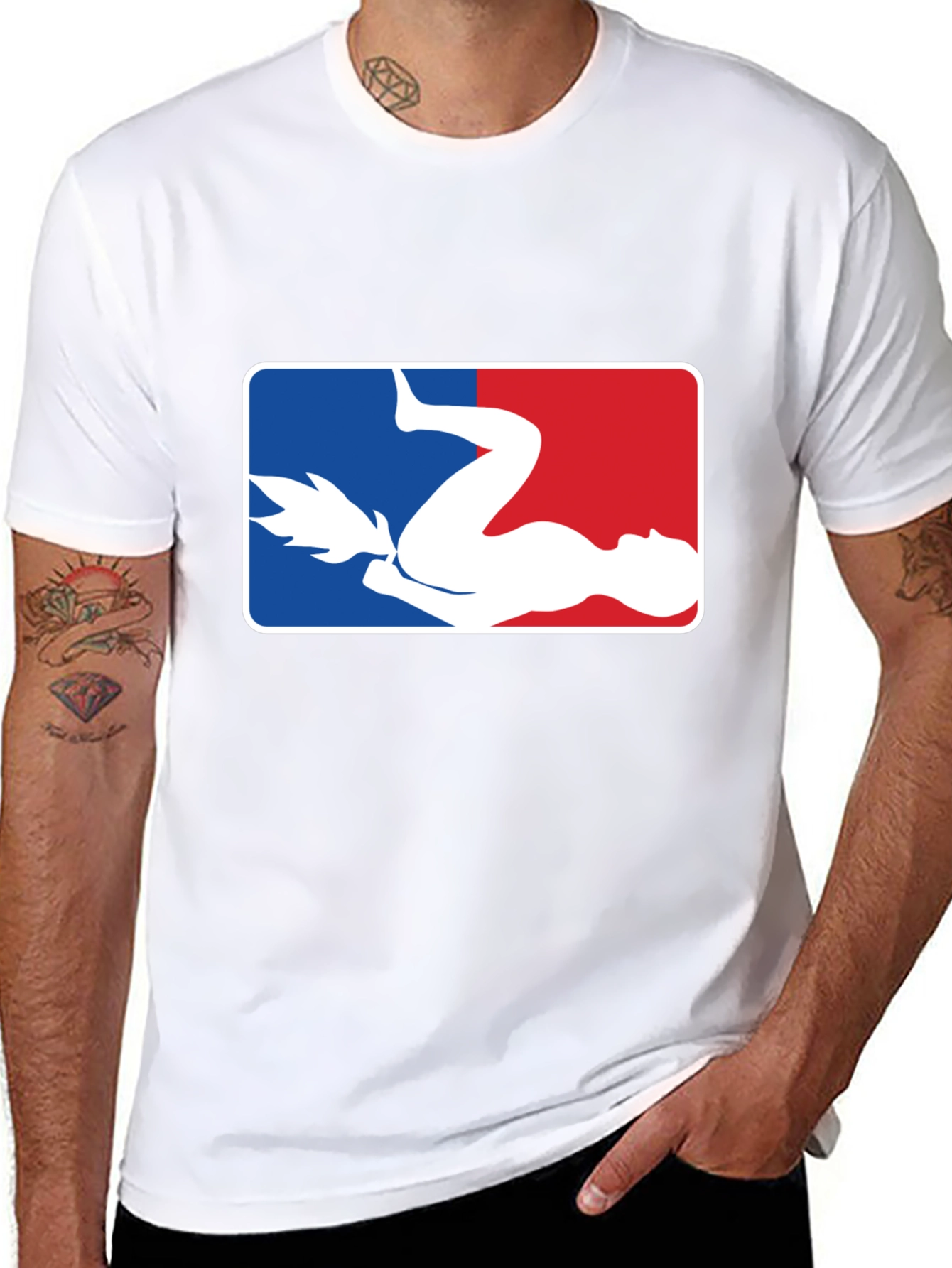 Funny Baseball Parody Graphic T-Shirt