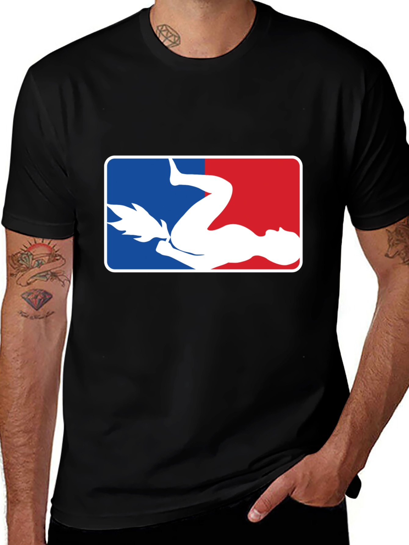 Funny Baseball Parody Graphic T-Shirt