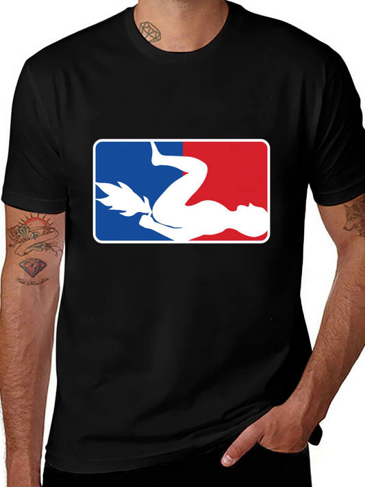 Funny Baseball Parody Graphic T-Shirt