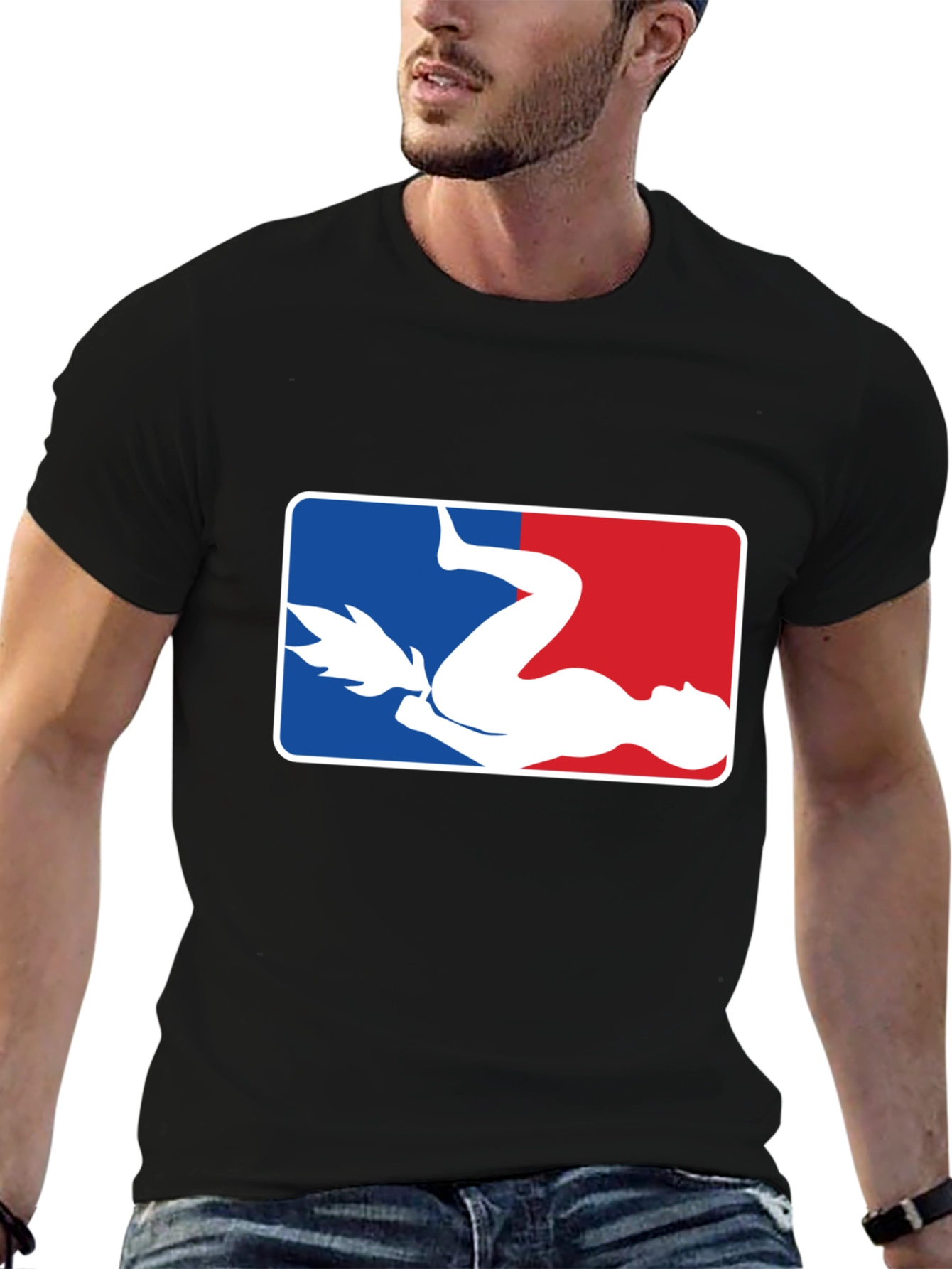 Funny Baseball Parody Graphic T-Shirt
