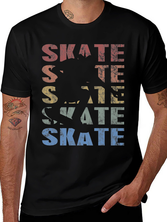 Vintage Skate T-Shirt: Retro Skateboarder Tee