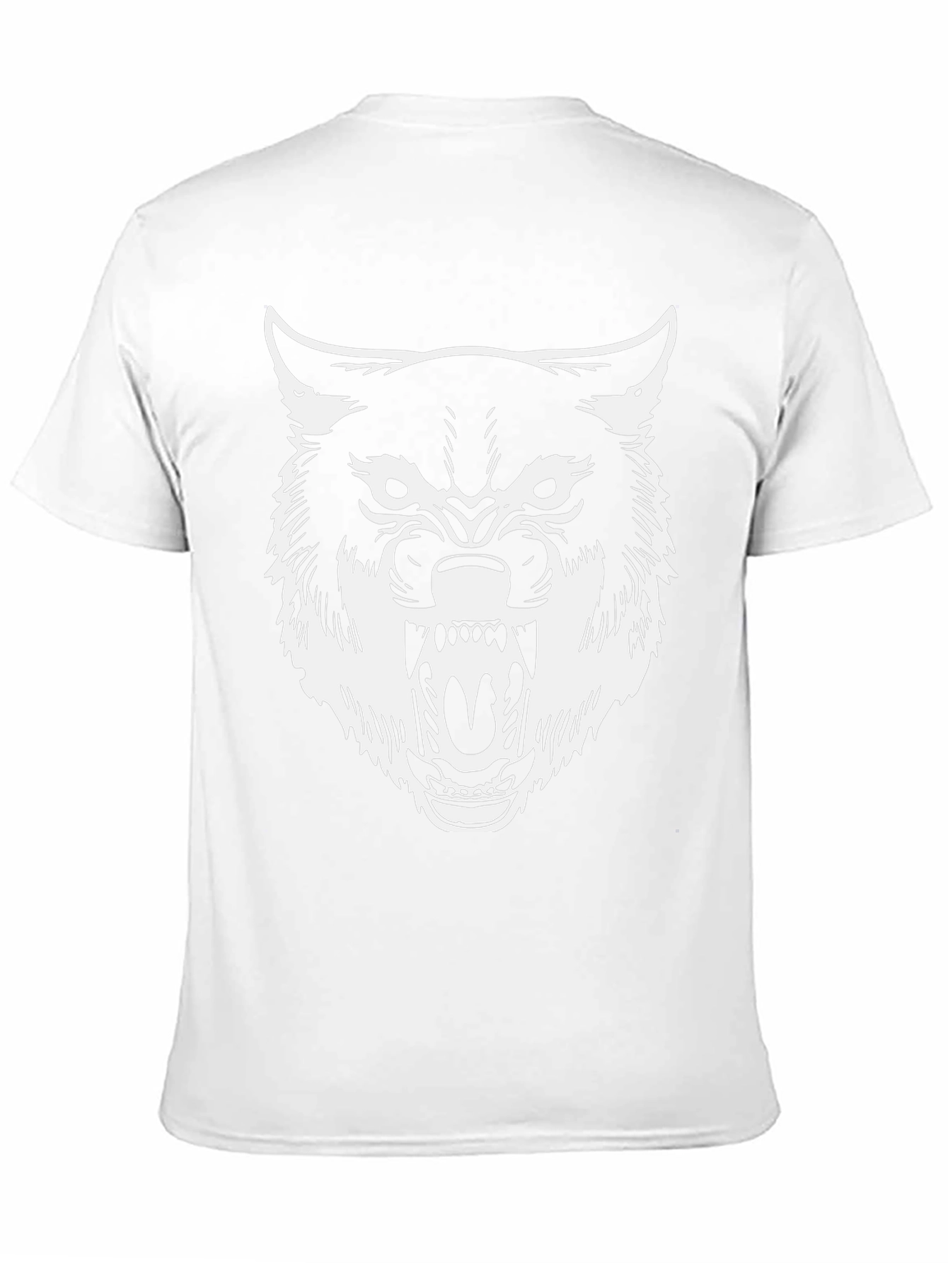 Mens Black Wolf Graphic Tee