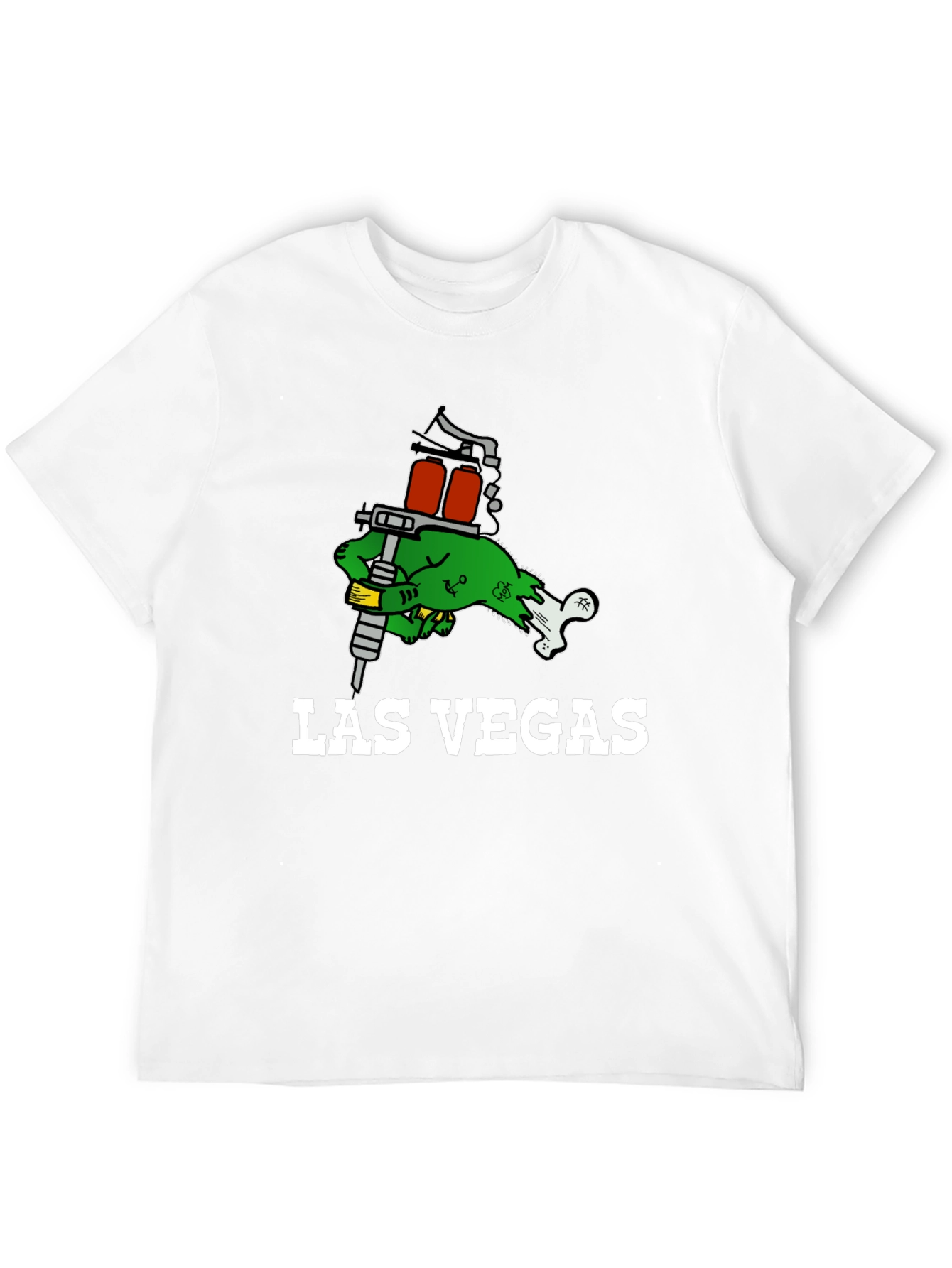 Las Vegas Tattoo Gun Zombie Hand T-Shirt
