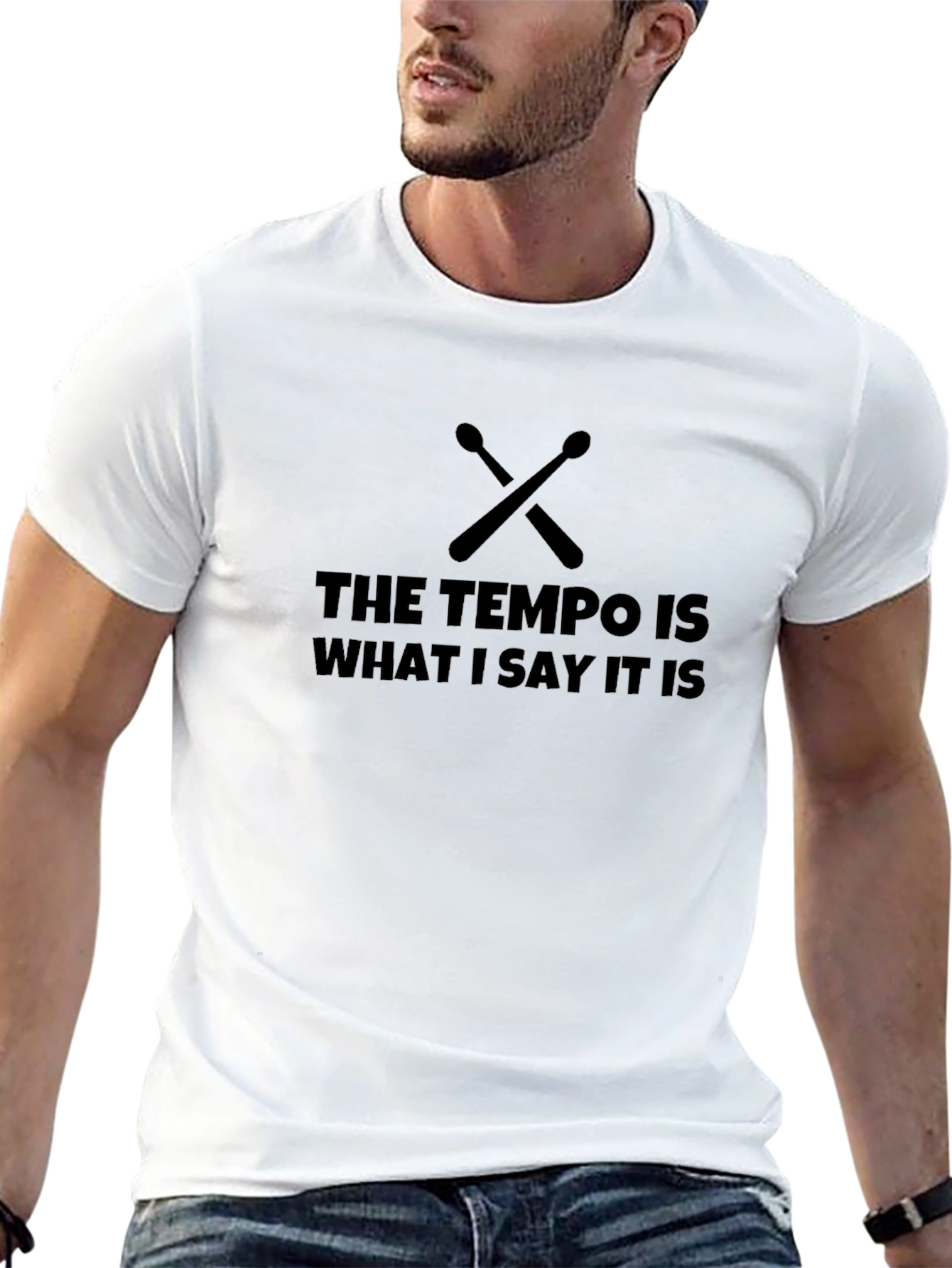 Tempo Drummer T-Shirt - Music Lover Tee
