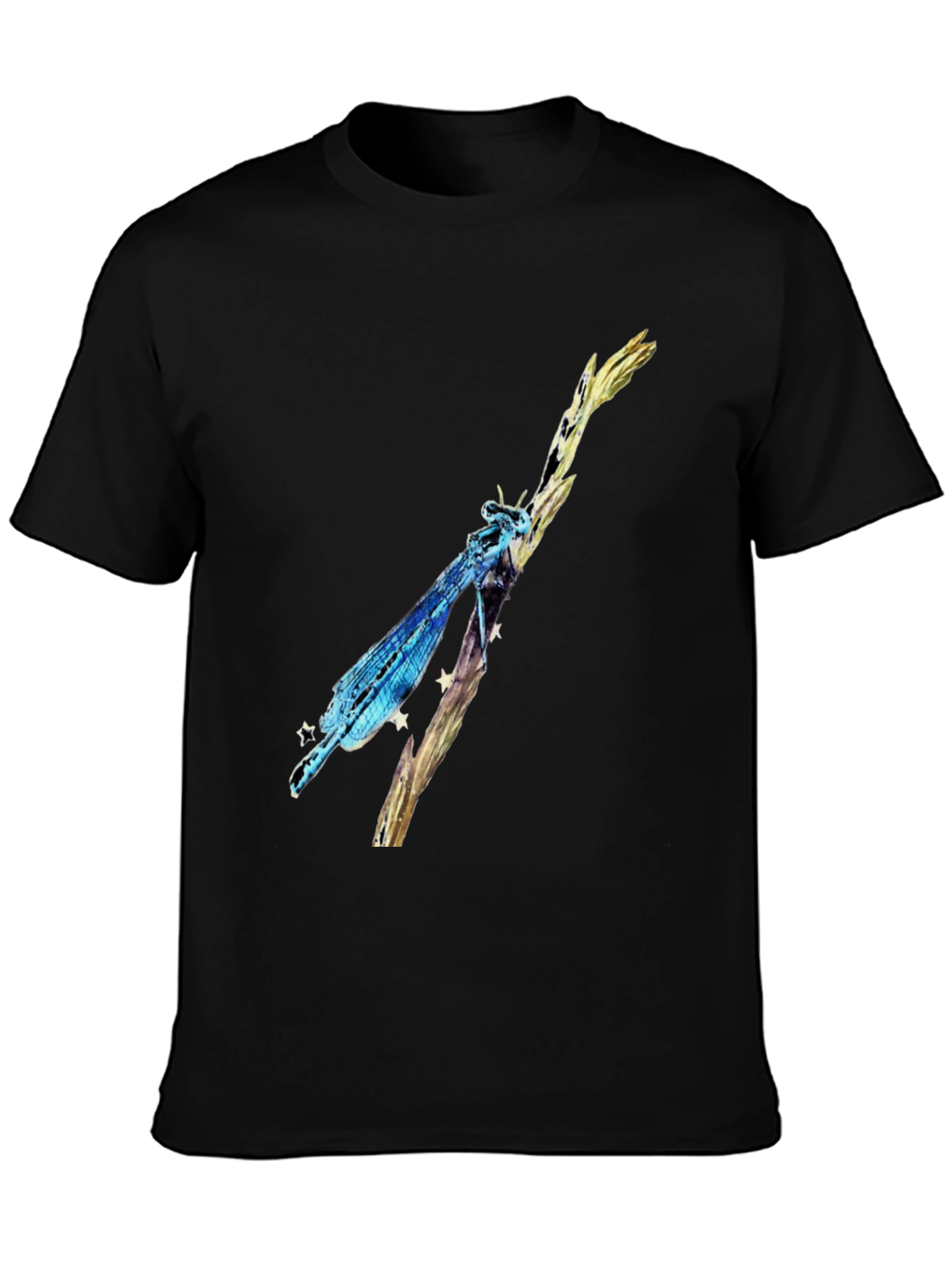 Dragonfly Graphic Black T-Shirt