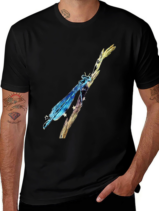 Dragonfly Graphic Black T-Shirt
