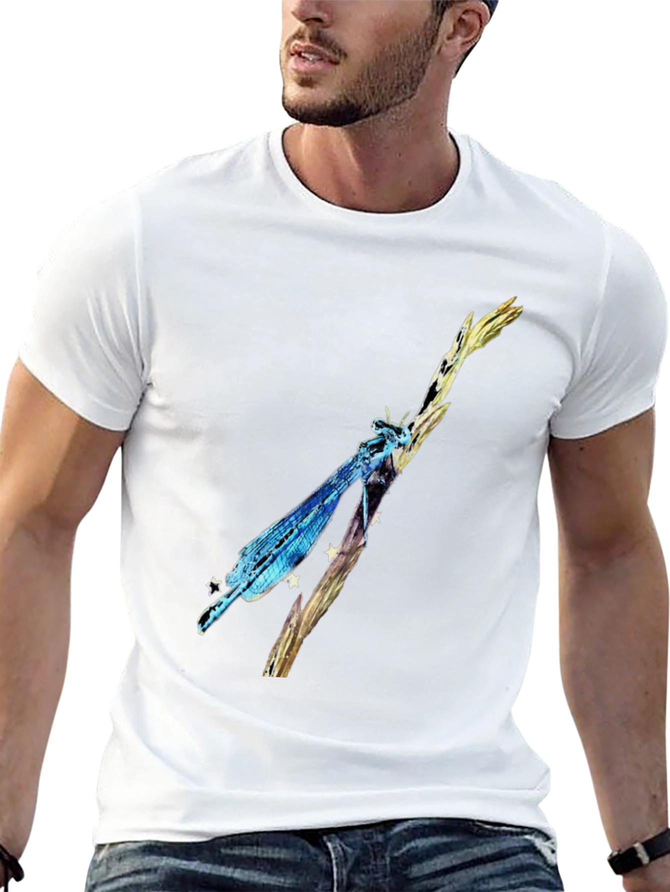Dragonfly Graphic Black T-Shirt