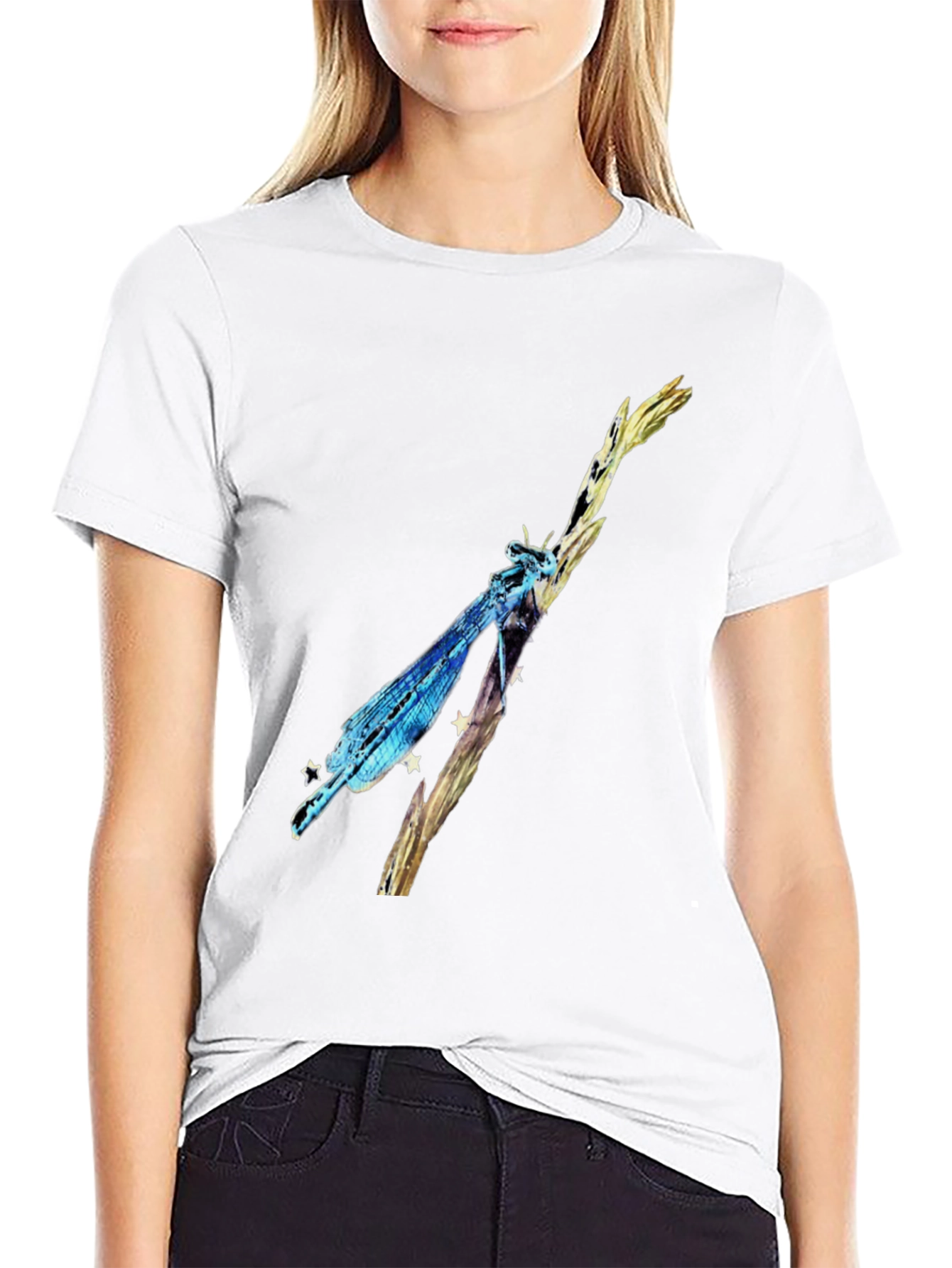 Dragonfly Graphic Black T-Shirt
