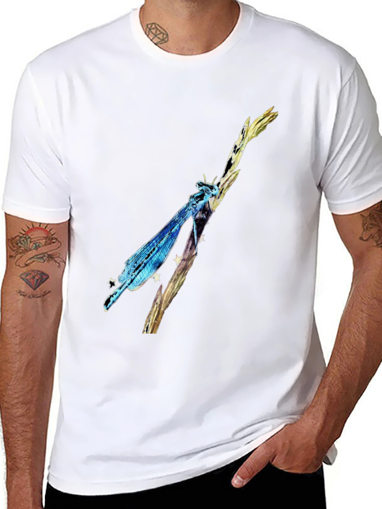 Dragonfly Graphic Black T-Shirt