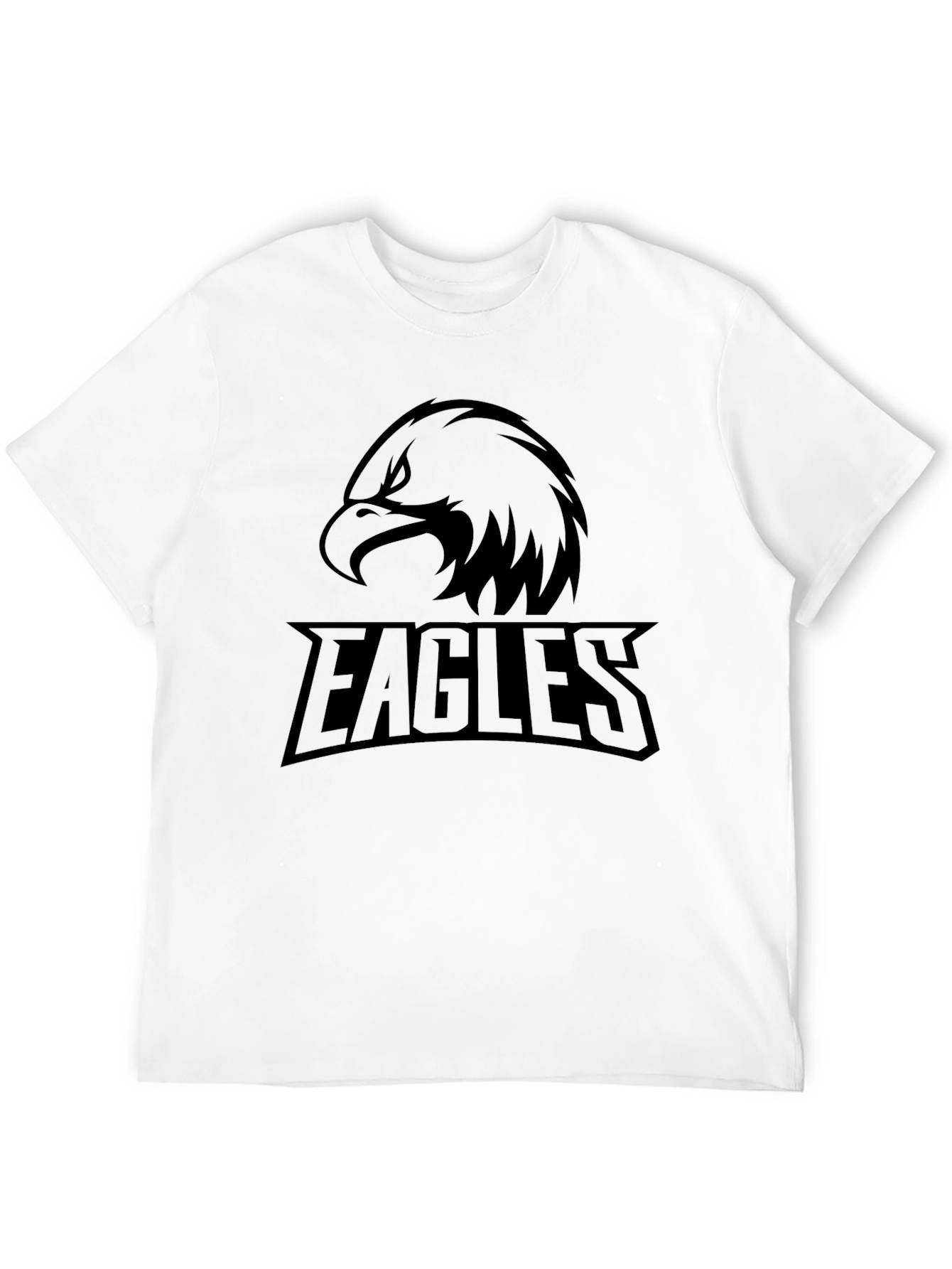 Mens Black Eagles Graphic T-Shirt
