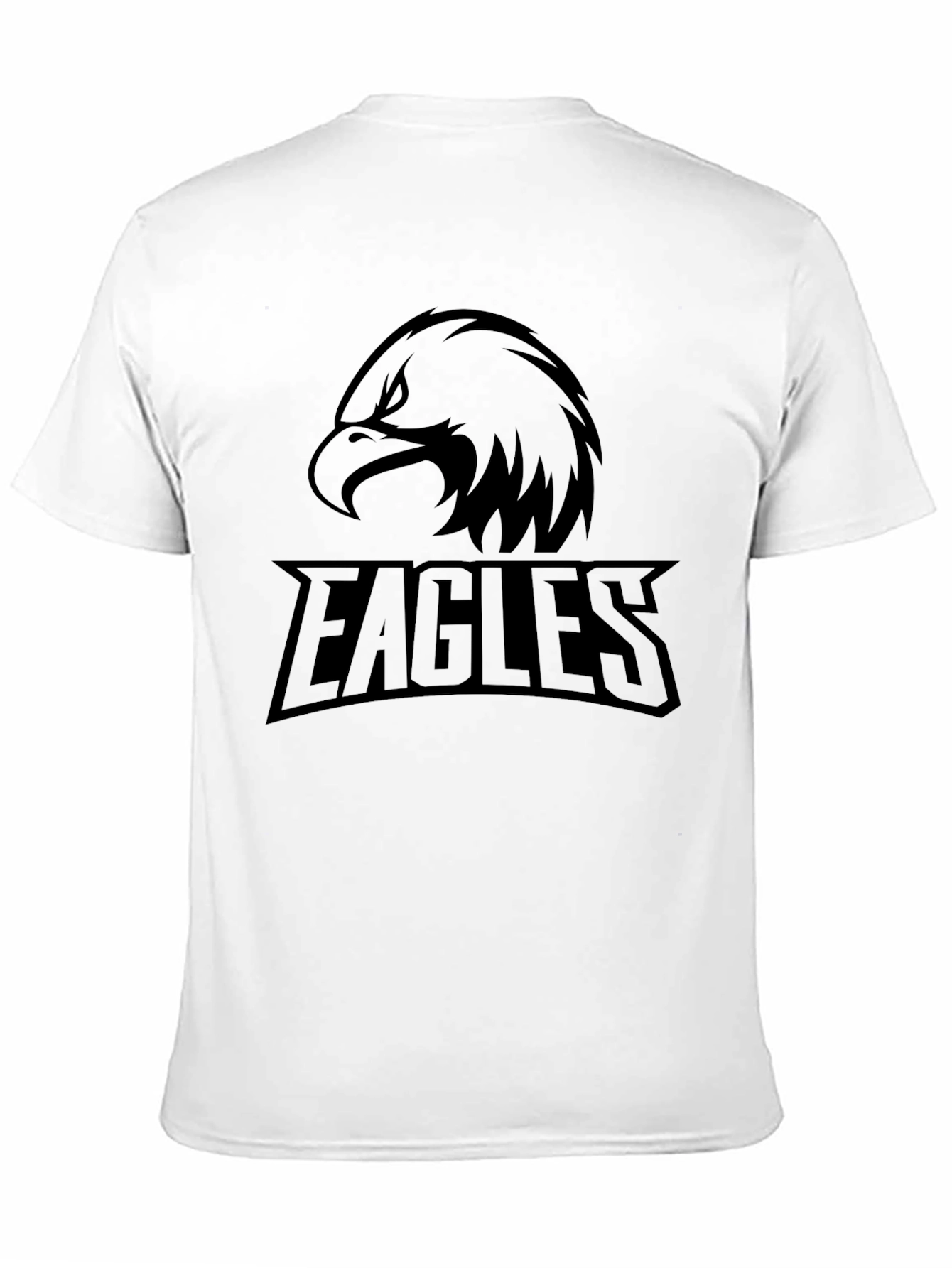 Mens Black Eagles Graphic T-Shirt