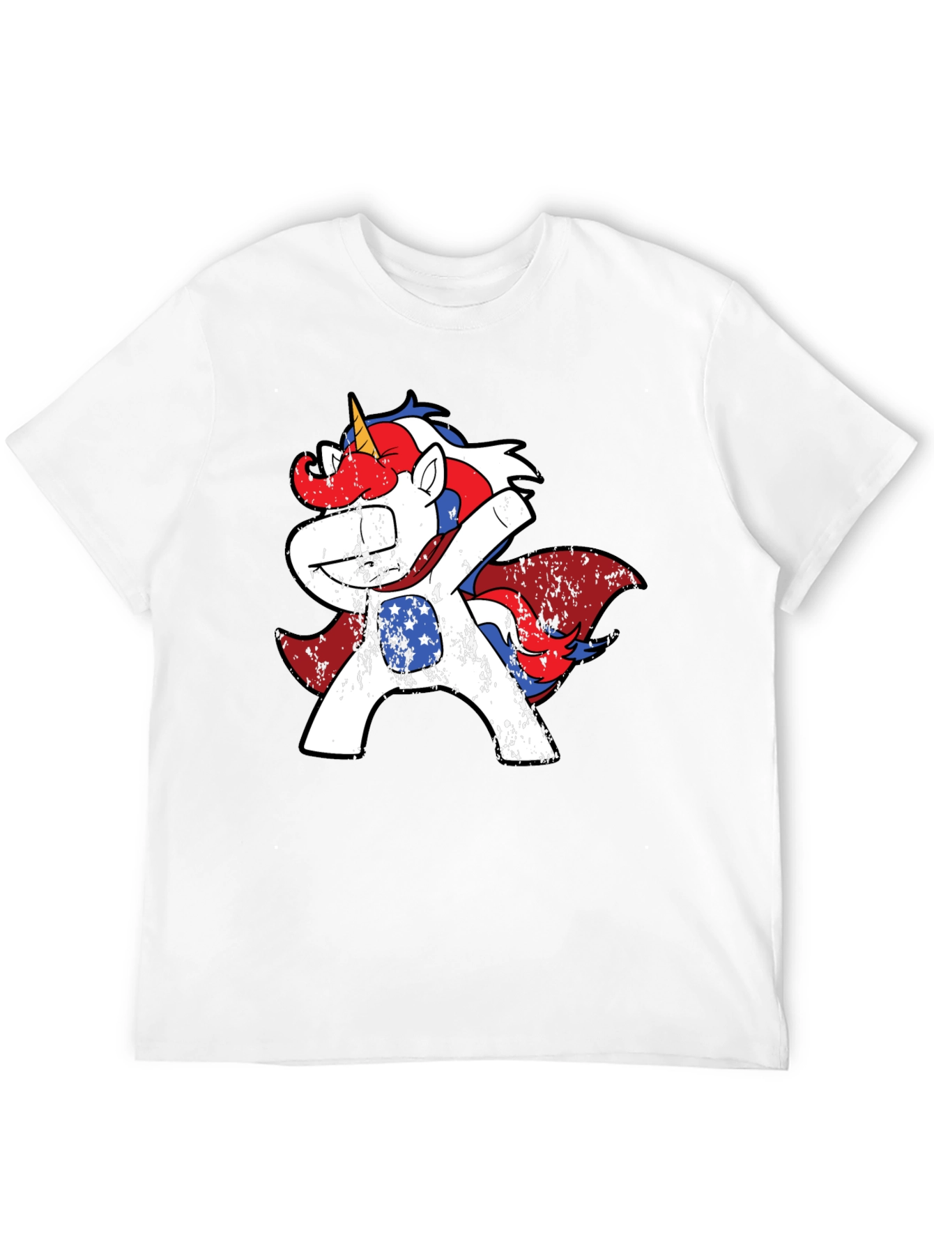 Patriotic Unicorn Dabbing Tee