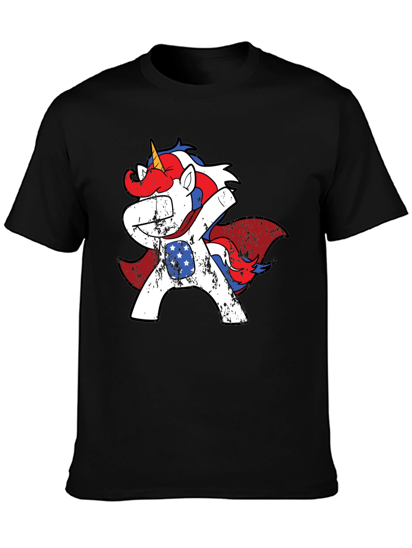 Patriotic Unicorn Dabbing Tee