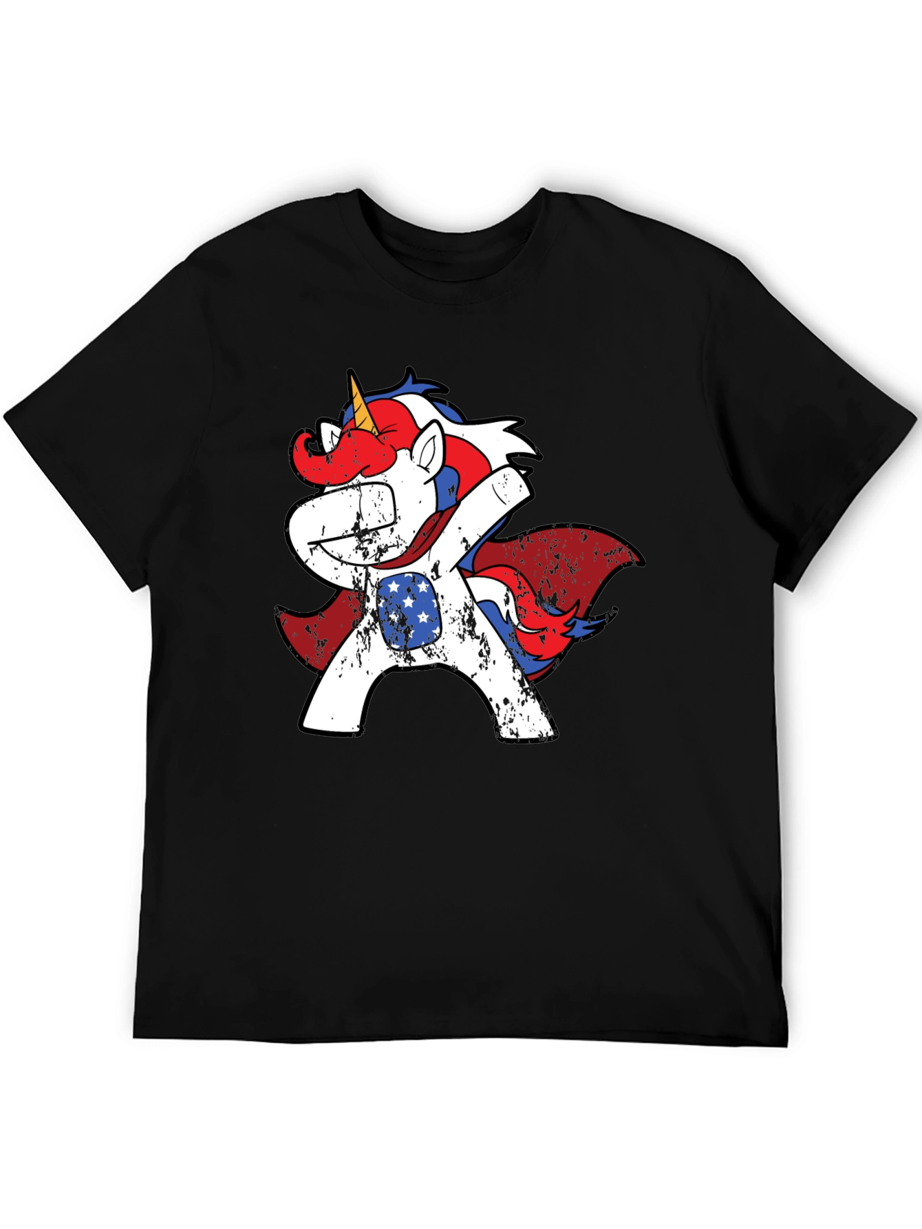 Patriotic Unicorn Dabbing Tee