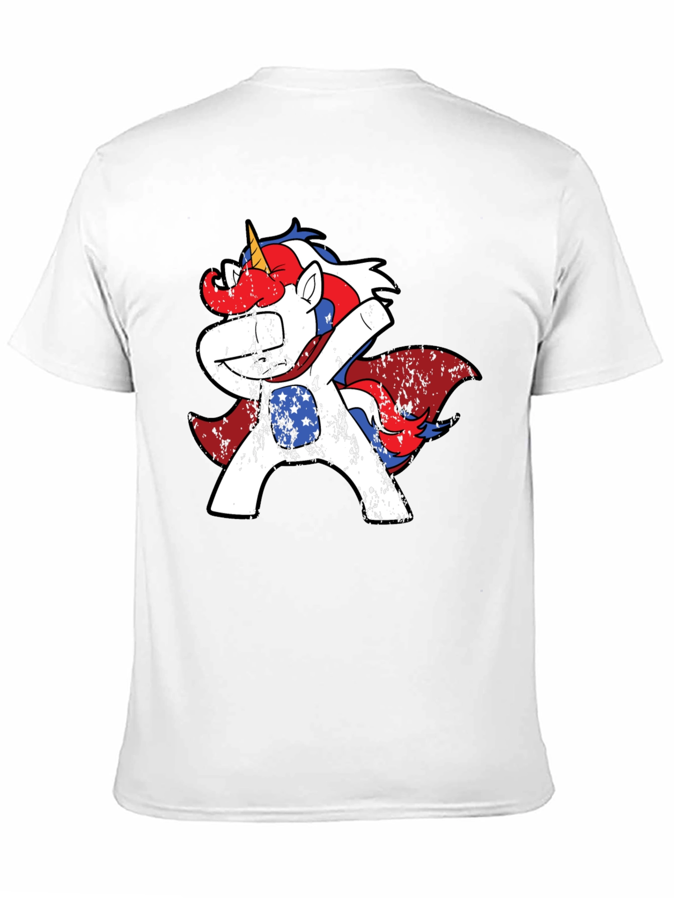 Patriotic Unicorn Dabbing Tee