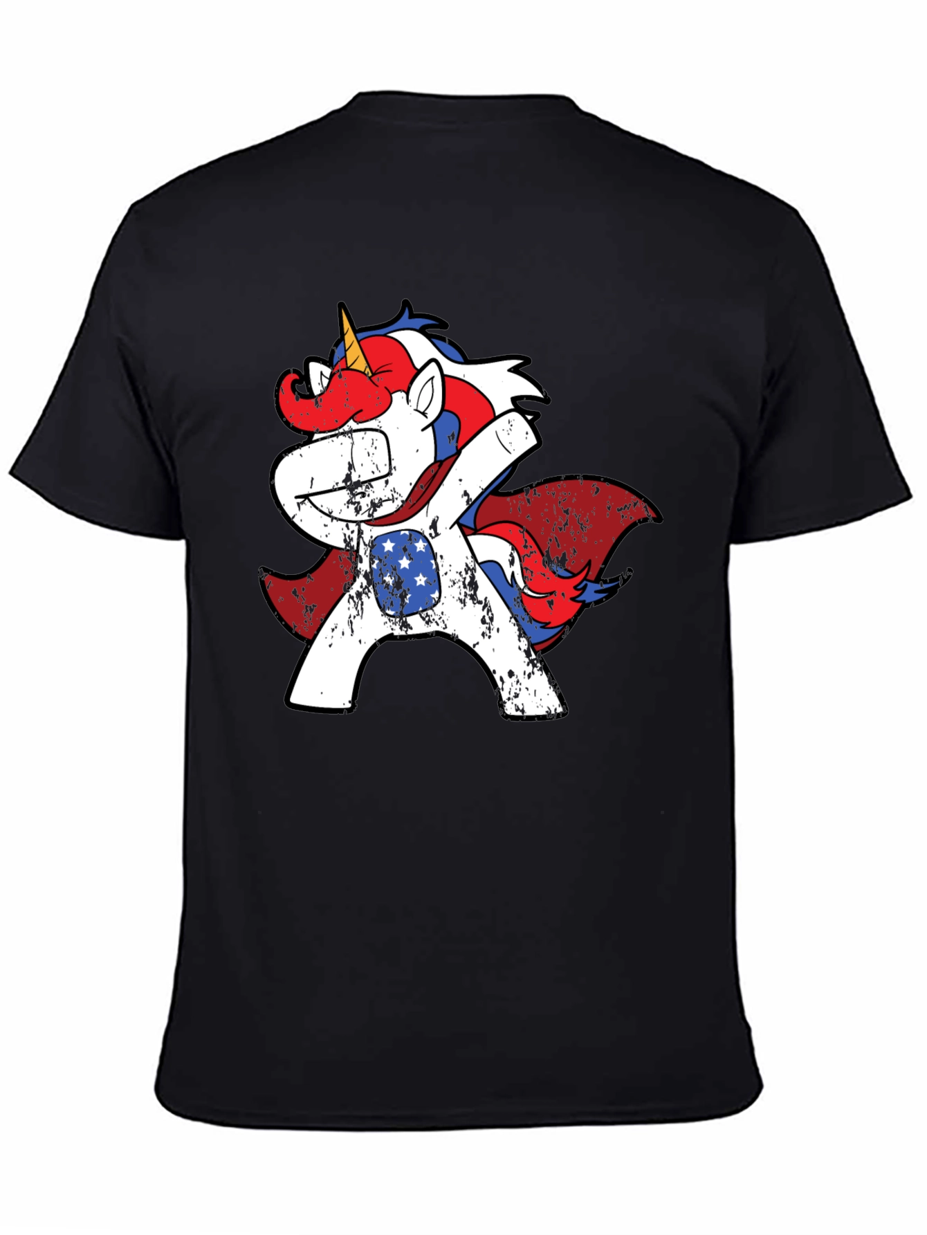 Patriotic Unicorn Dabbing Tee