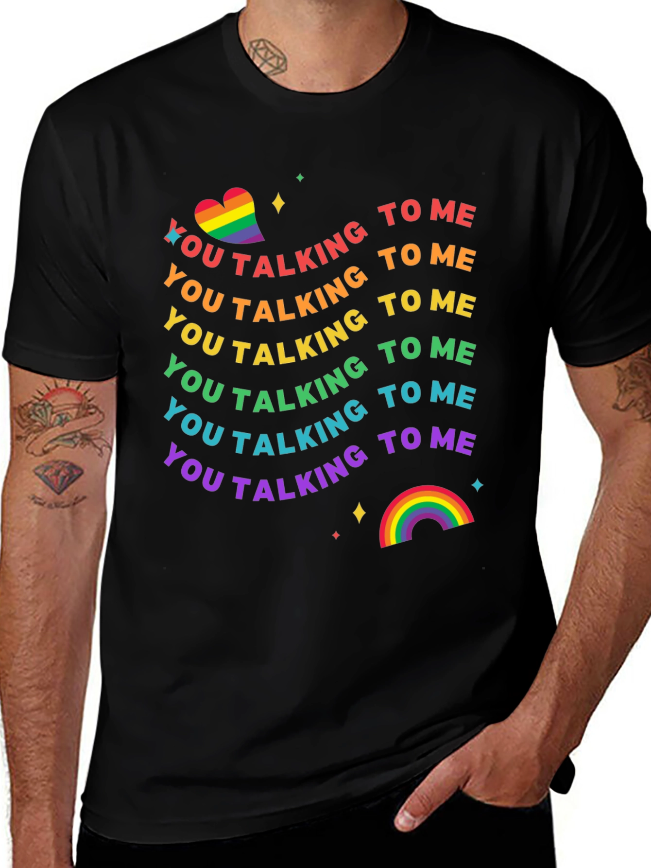 Rainbow Pride Talking to Me T-Shirt