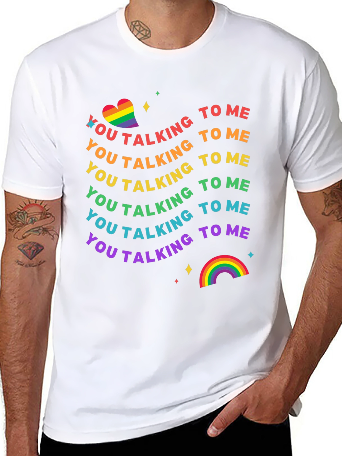 Rainbow Pride Talking to Me T-Shirt