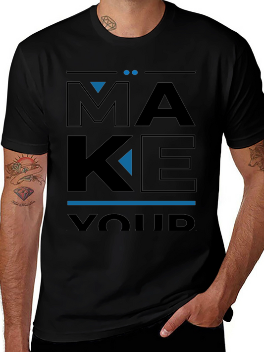 Make Your Luck Graphic Tee - Mens Black T-Shirt