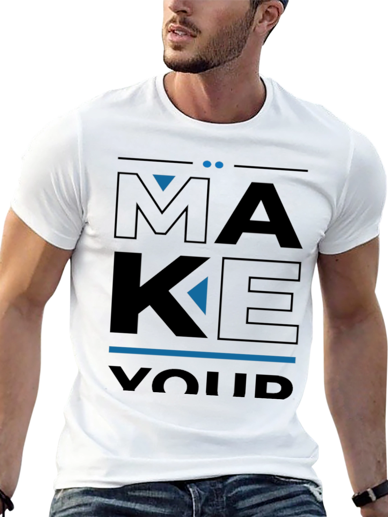 Make Your Luck Graphic Tee - Mens Black T-Shirt