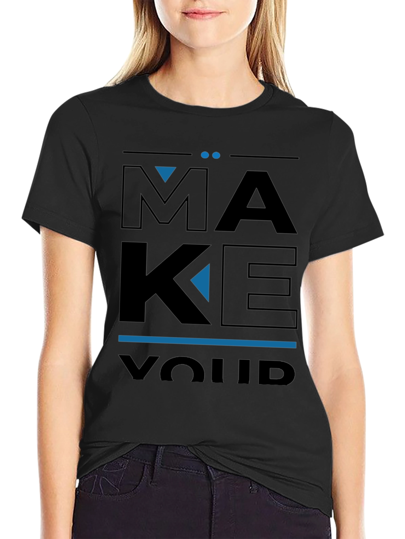 Make Your Luck Graphic Tee - Mens Black T-Shirt