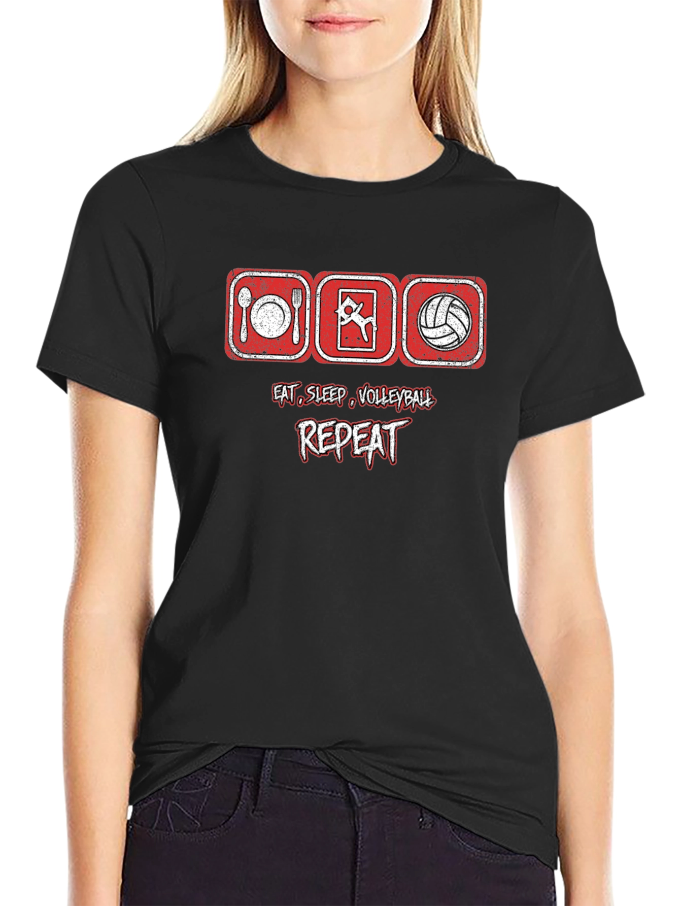 Eat Sleep Volleyball Repeat T-Shirt