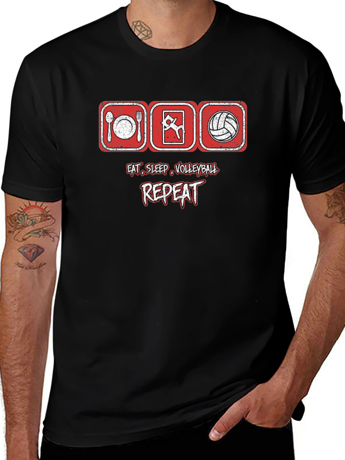 Eat Sleep Volleyball Repeat T-Shirt