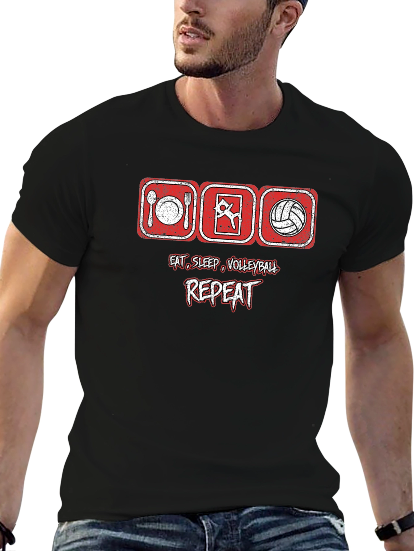 Eat Sleep Volleyball Repeat T-Shirt