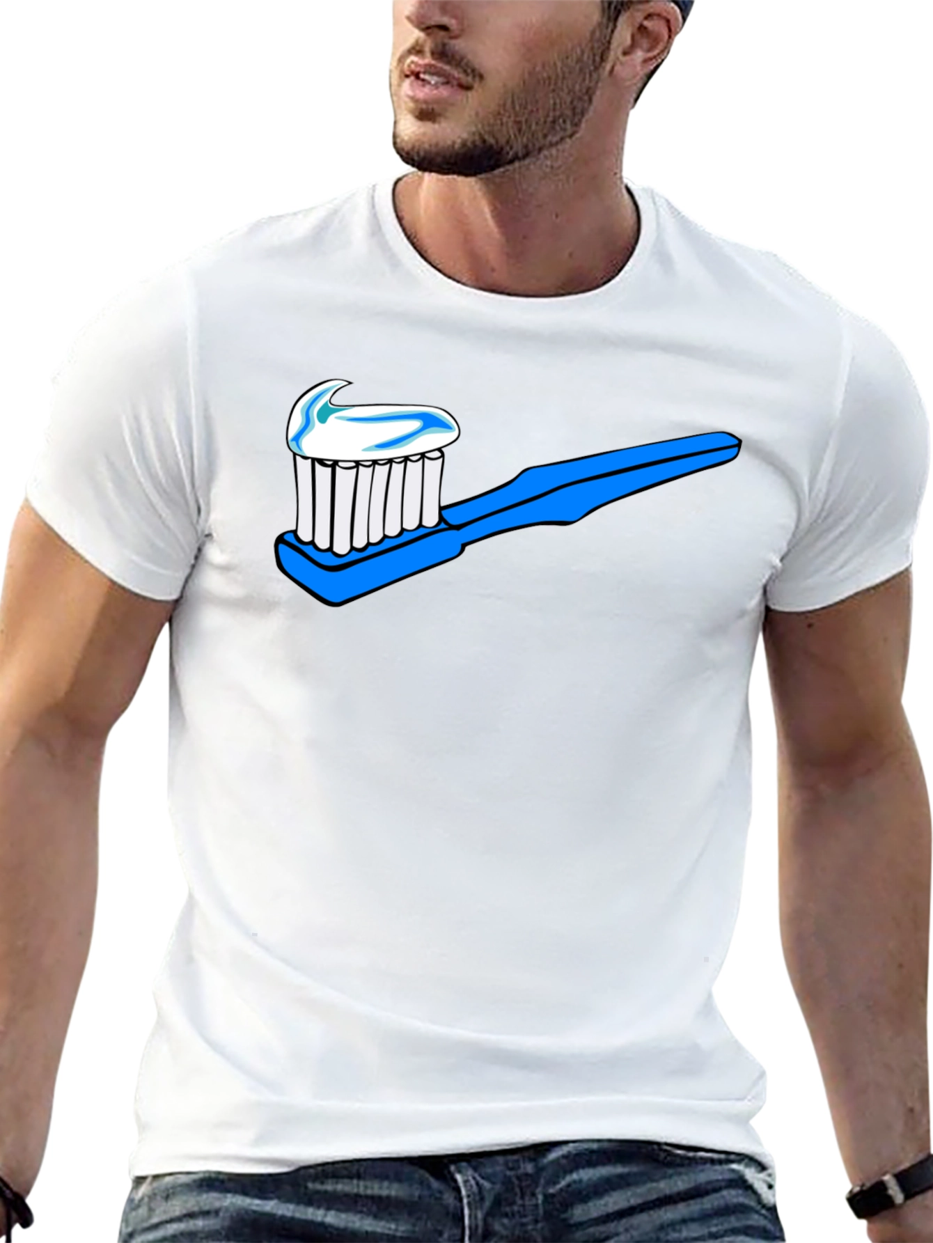 Toothbrush Graphic T-Shirt - Dental Hygiene Tee