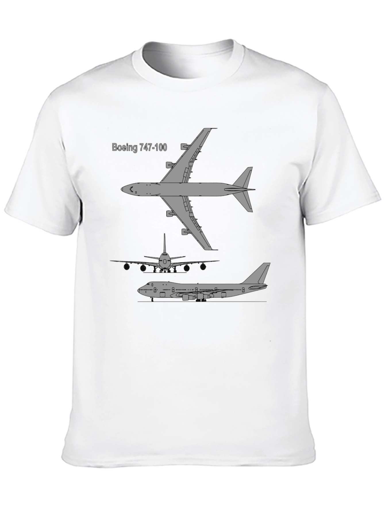 Boeing 747-100 Plane T-Shirt - Aviation Enthusiast Tee