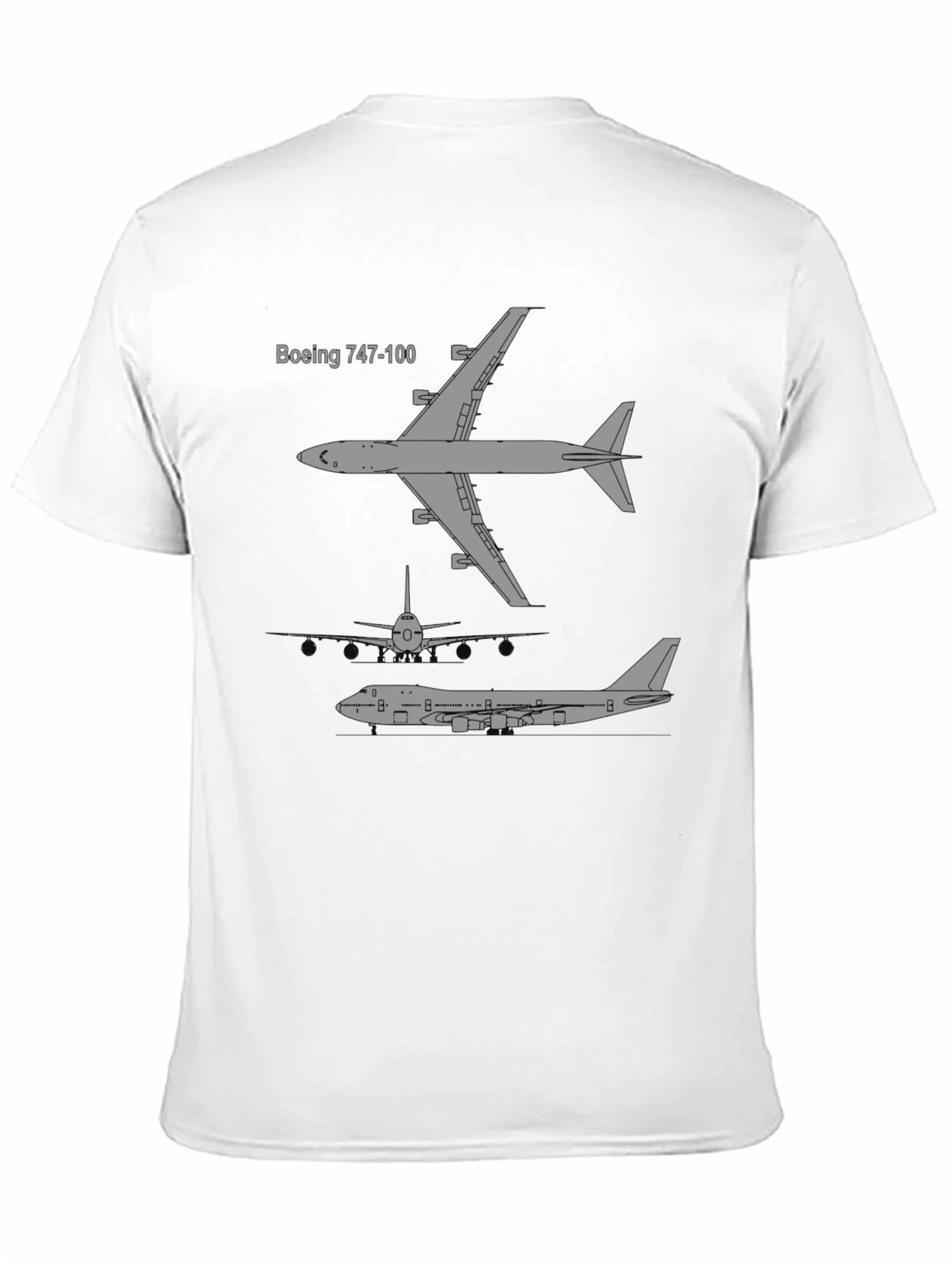 Boeing 747-100 Plane T-Shirt - Aviation Enthusiast Tee