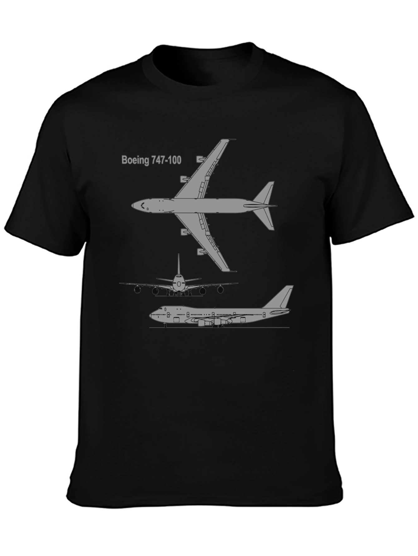 Boeing 747-100 Plane T-Shirt - Aviation Enthusiast Tee